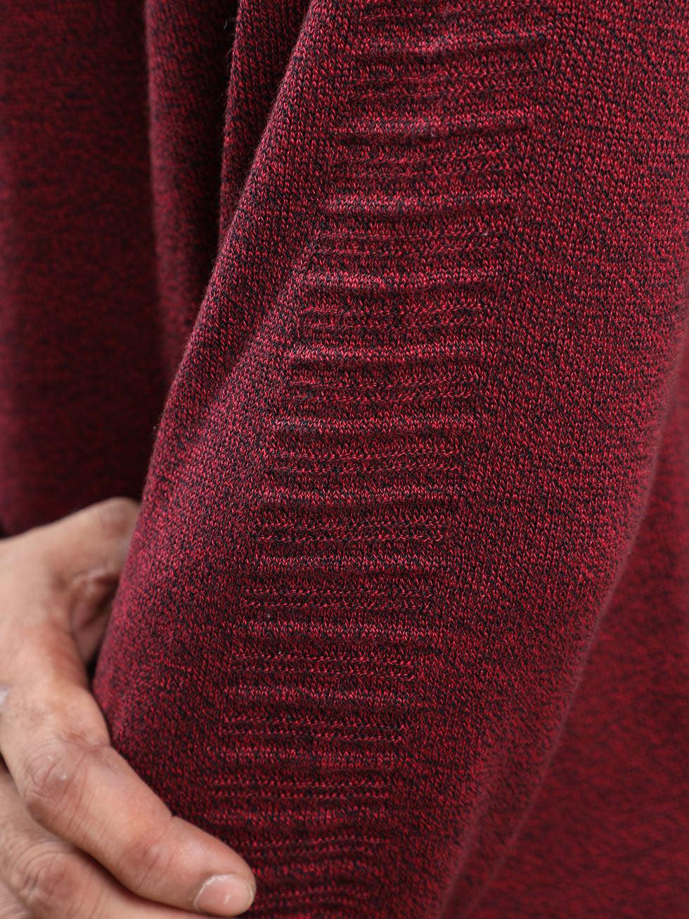 Men's Red/Black Sweater - Image 3