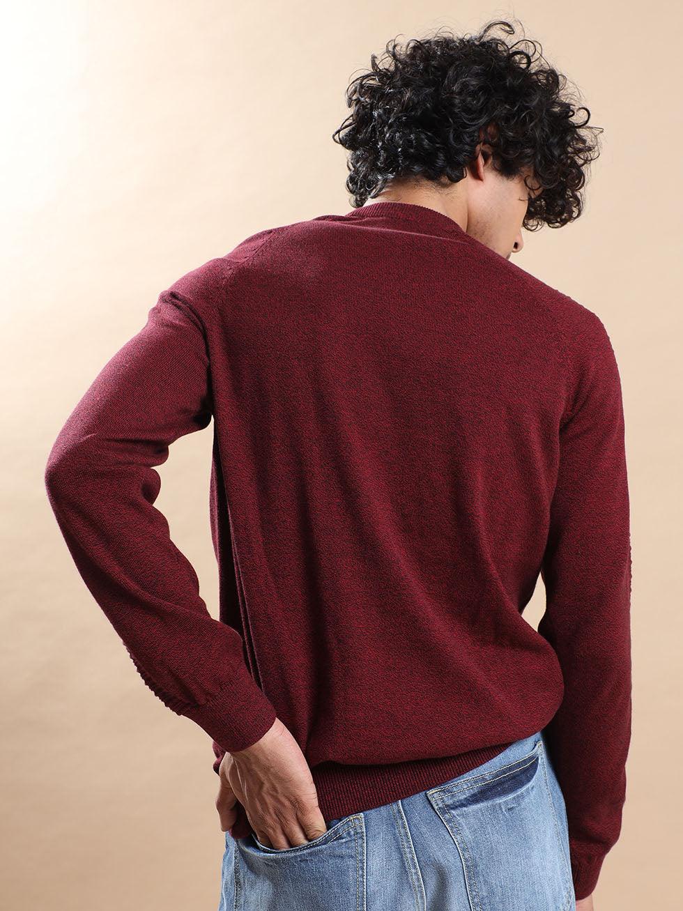 Men's Red/Black Sweater - Image 5