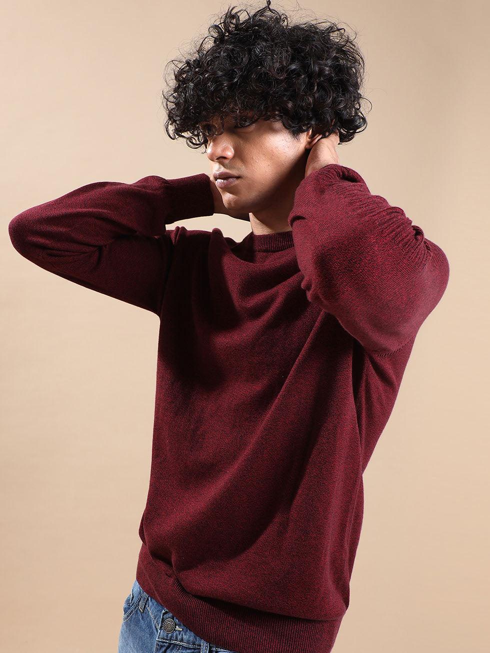 Men's Red/Black Sweater - Image 6