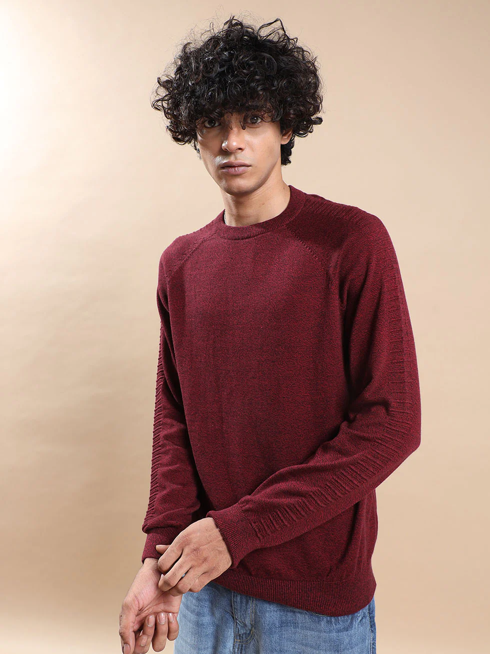 Men's Red/Black Sweater - Image 7