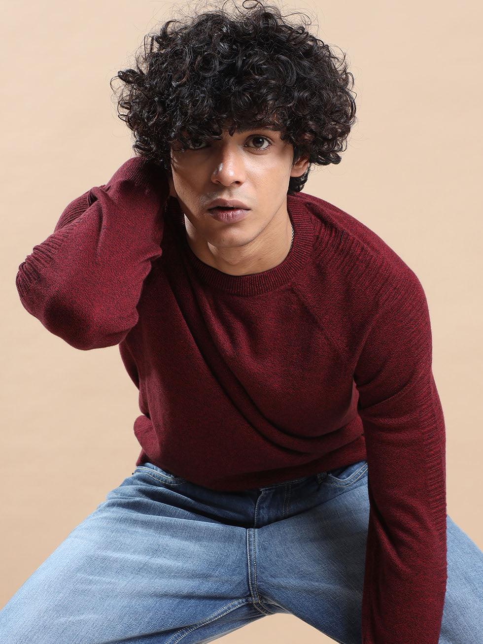 Men's Red/Black Sweater - Image 8