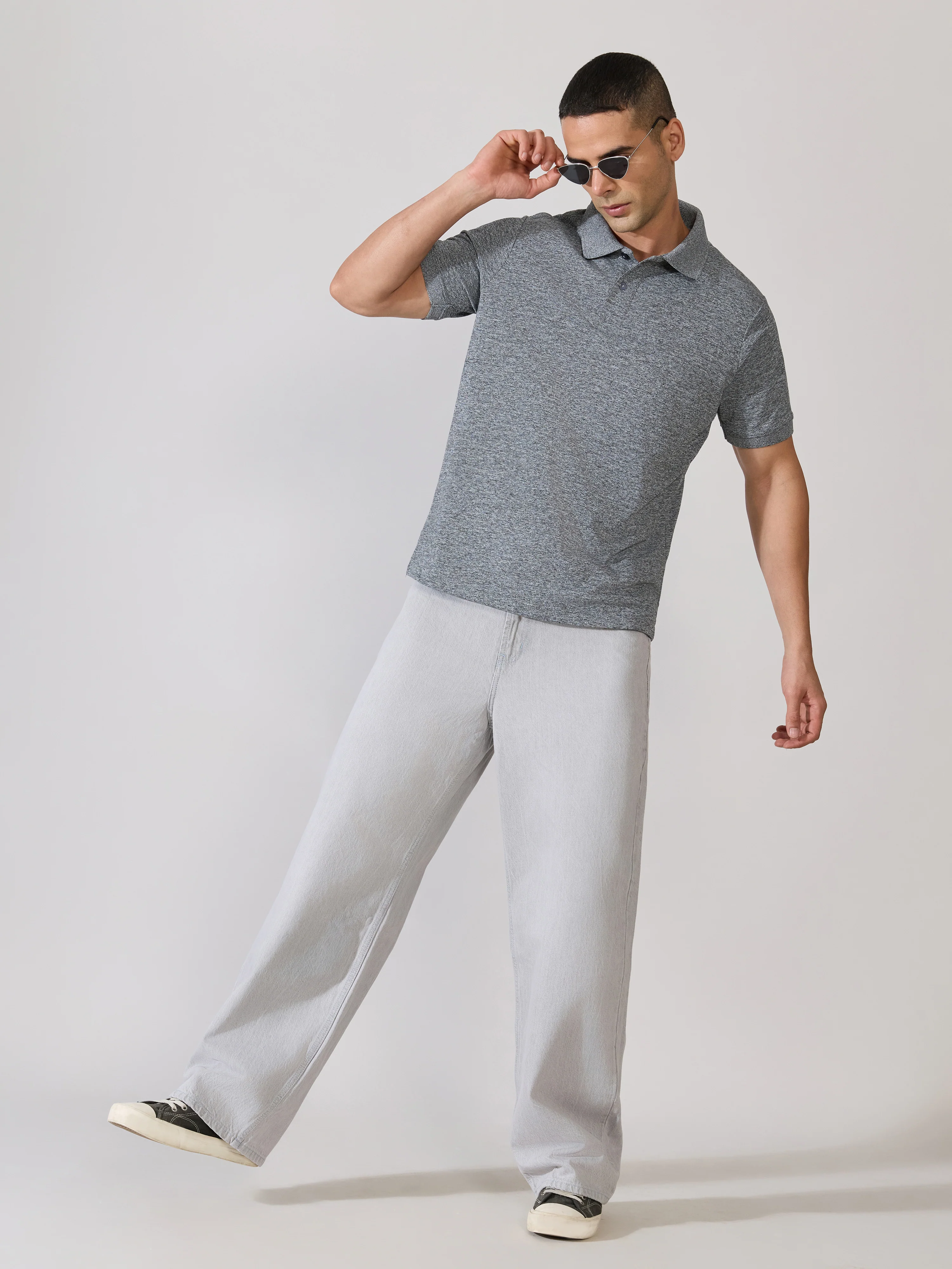 Modoin - Wide Jeans - Grey - Image 2