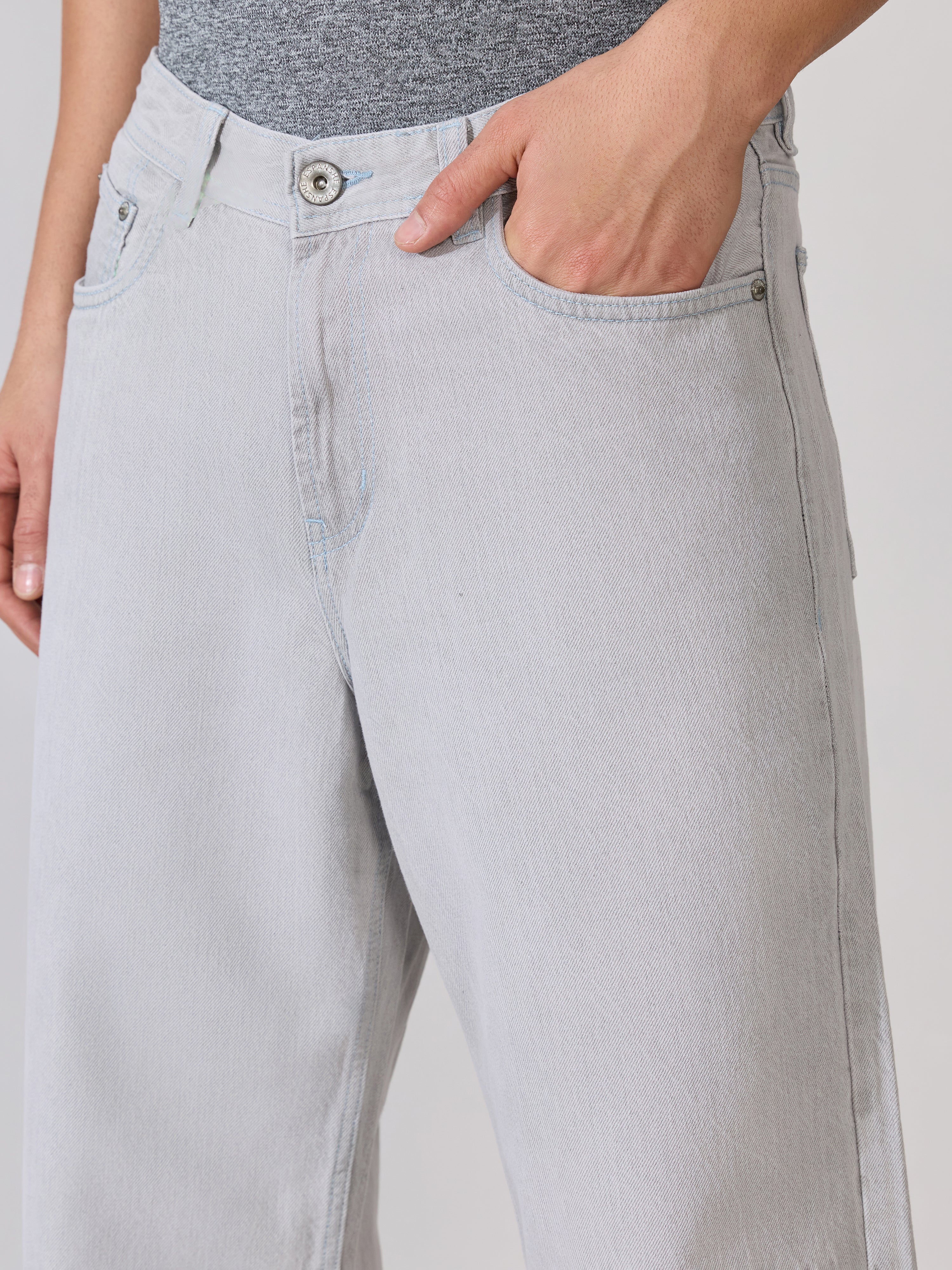 Modoin - Wide Jeans - Grey - Image 4
