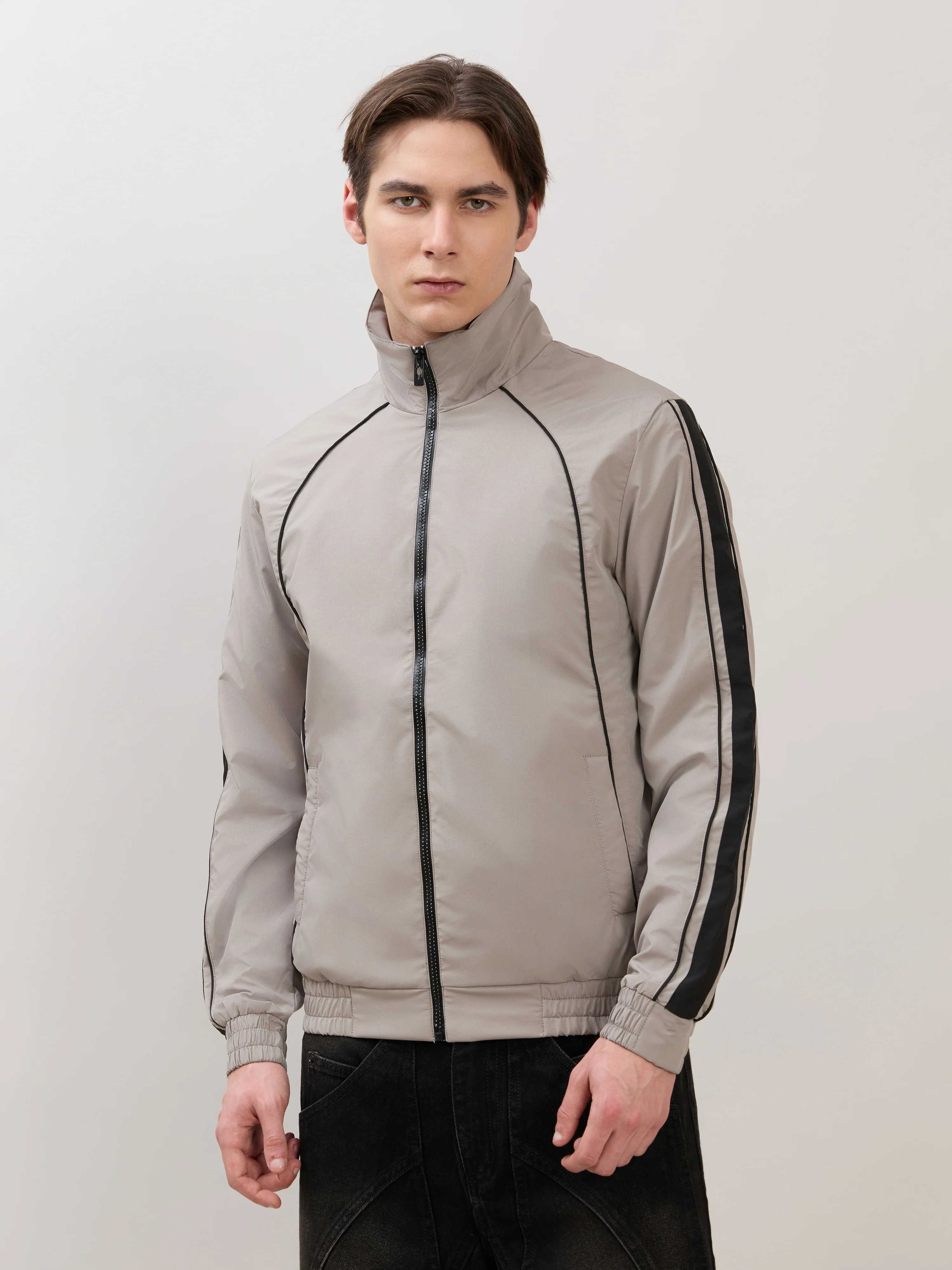 Mystic - Regular Track Jacket - Stone - Image 4