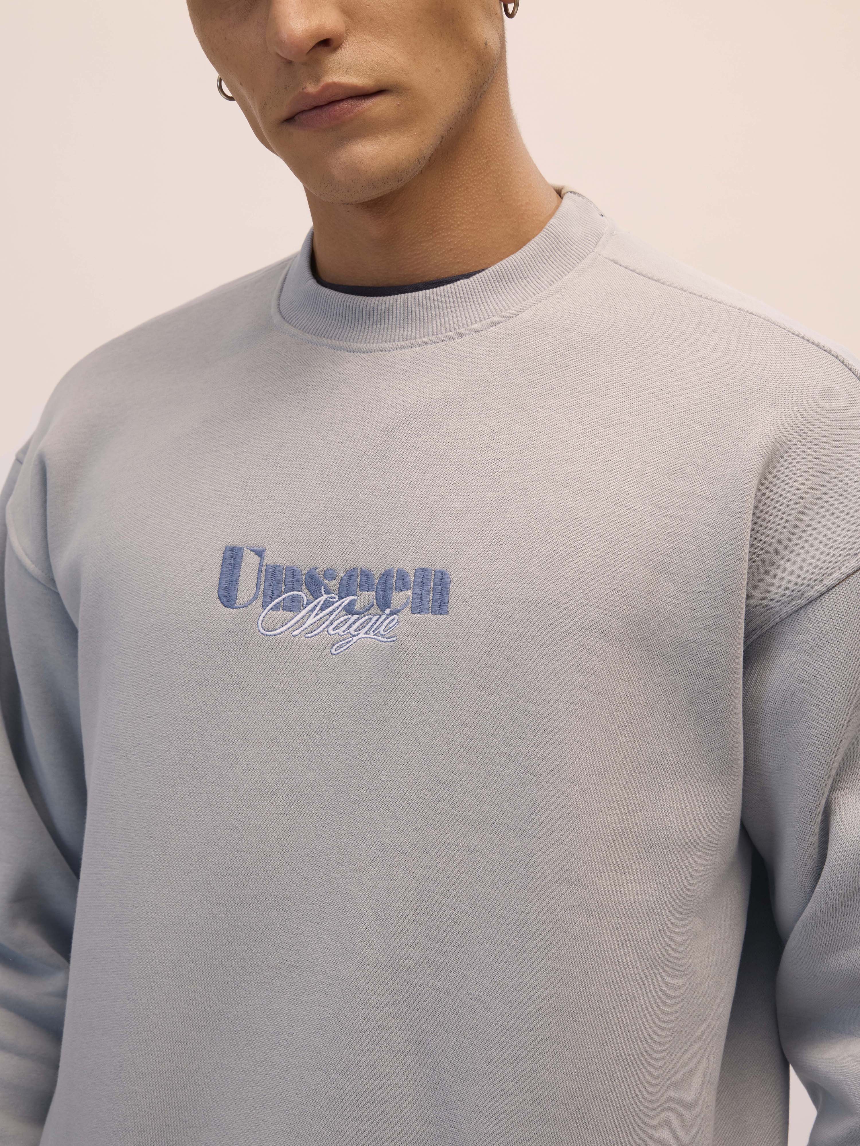 Nagant - Full Sleeve Fleeced Sweater Tee - Sand Grey - Image 3