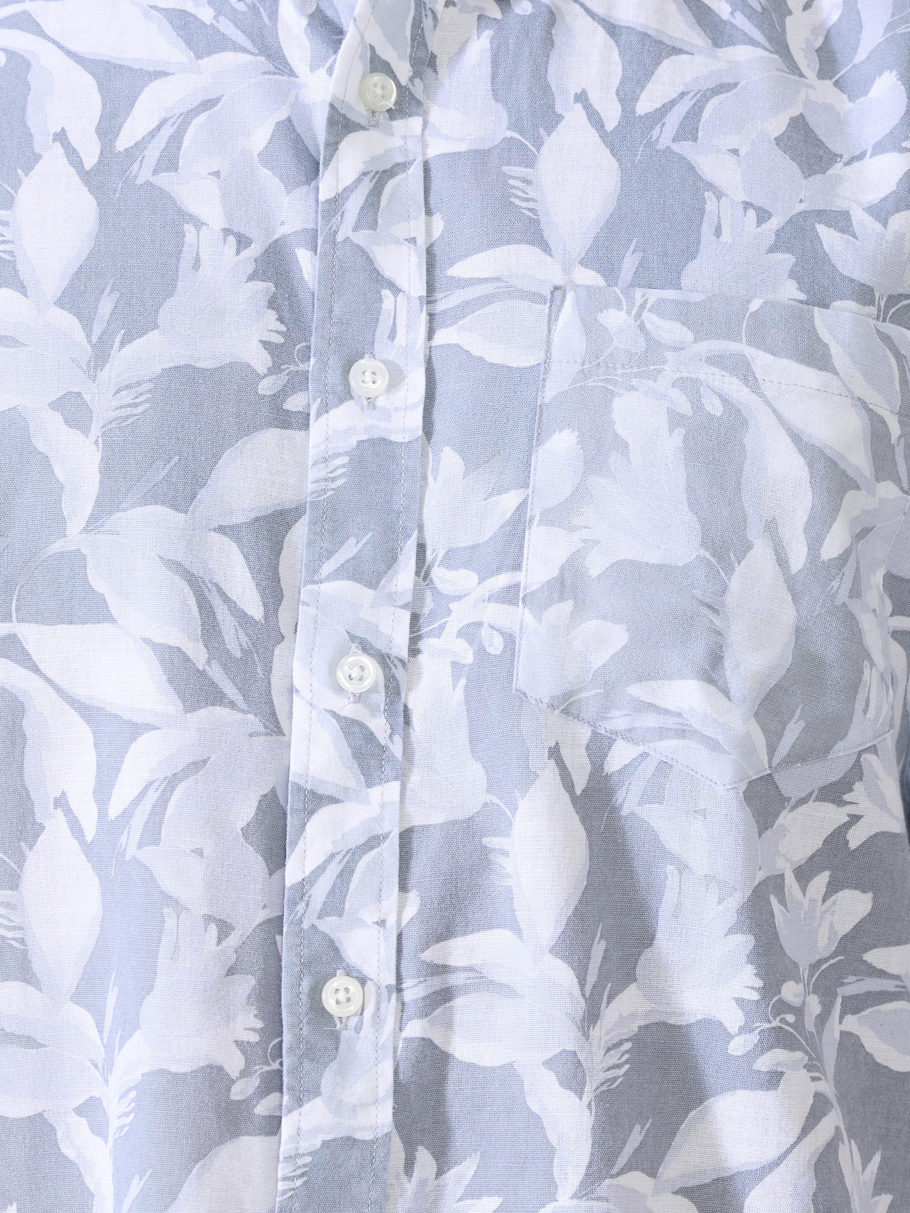 Nefilo - Oxford Printed Shirt - Grey - Image 3