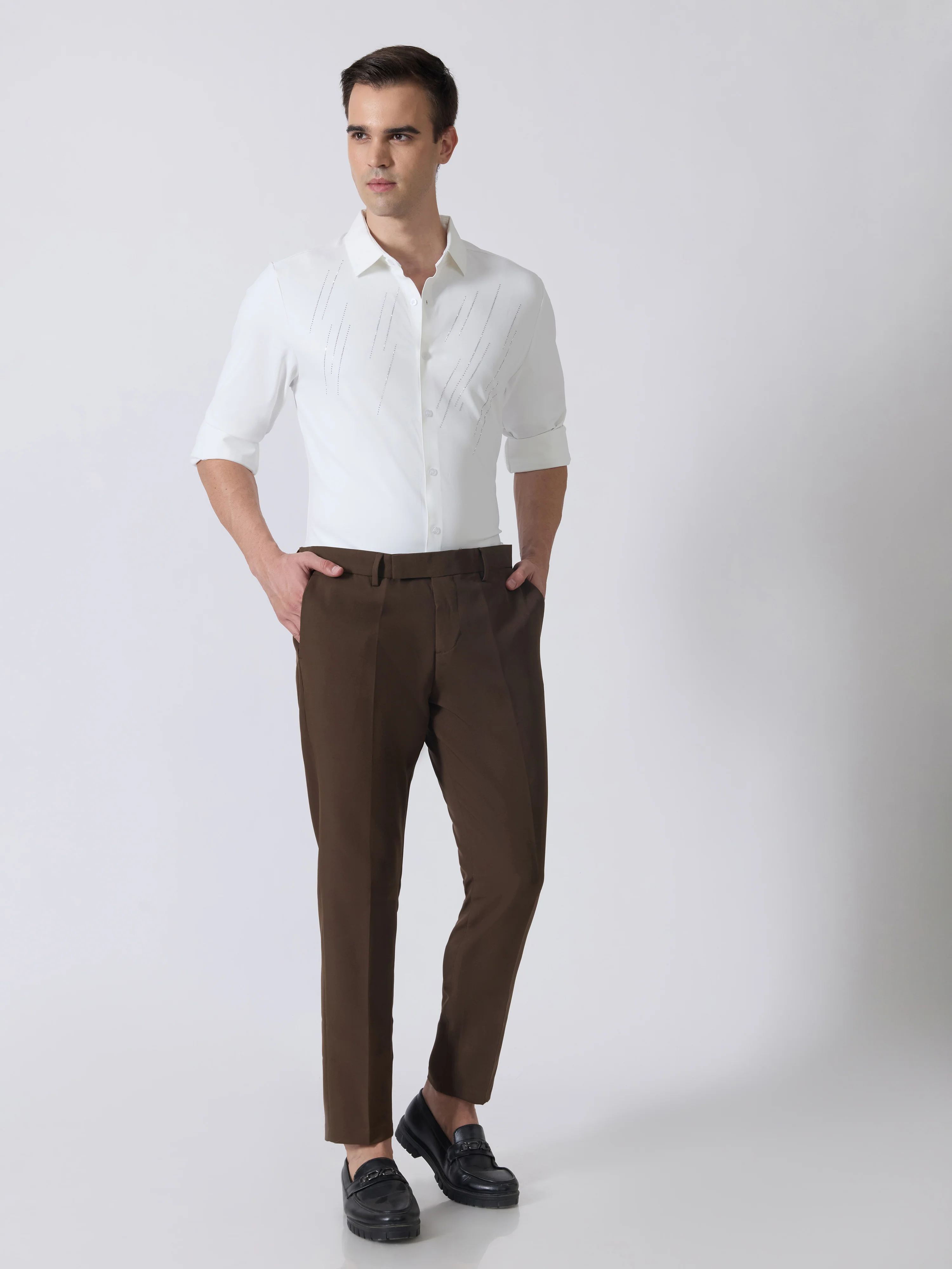 Nemo-7 - Stone Embellished Shirt - White - Image 2