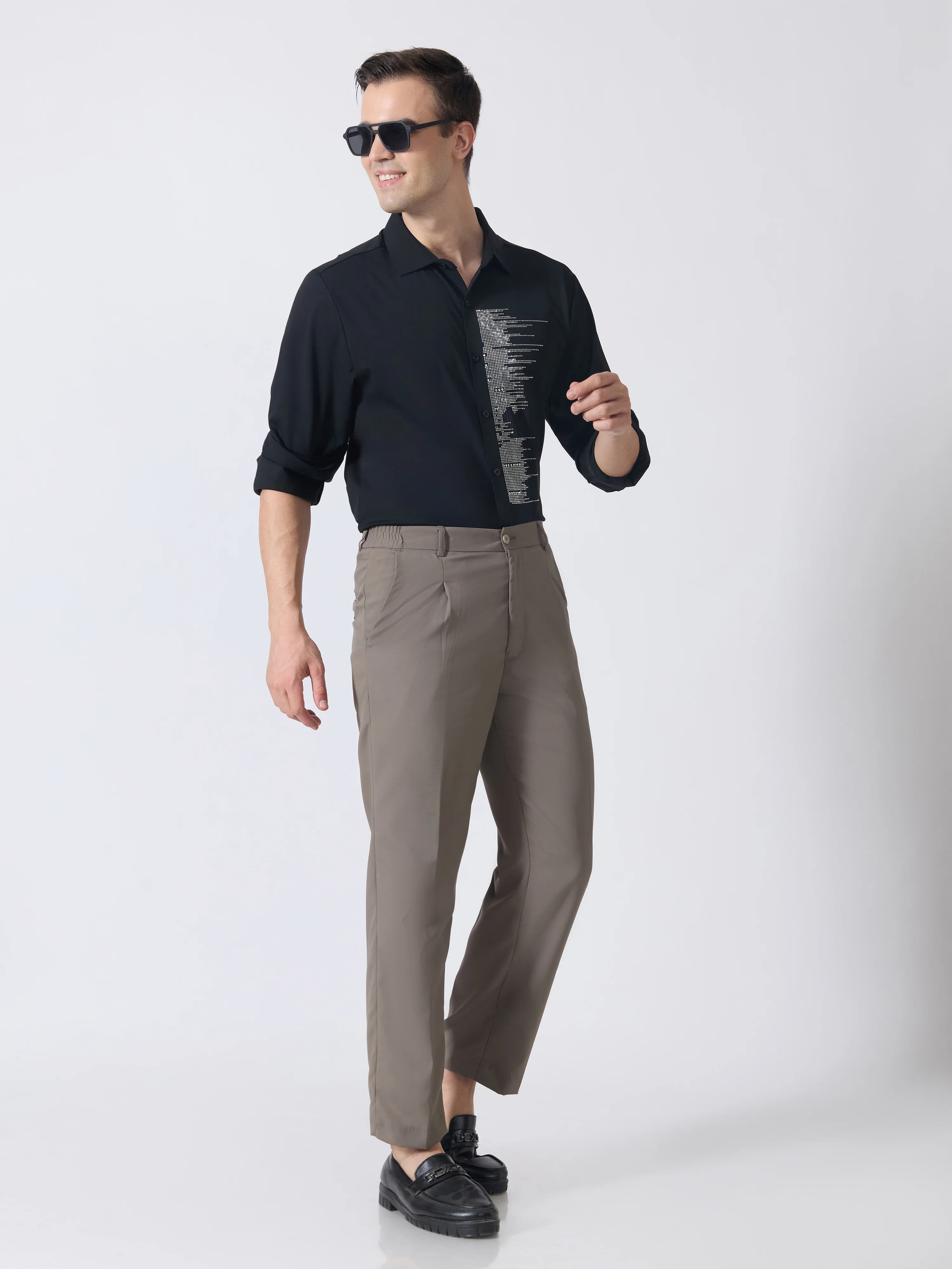Nemo-9 - Stone Embellished Shirt - Black - Image 2
