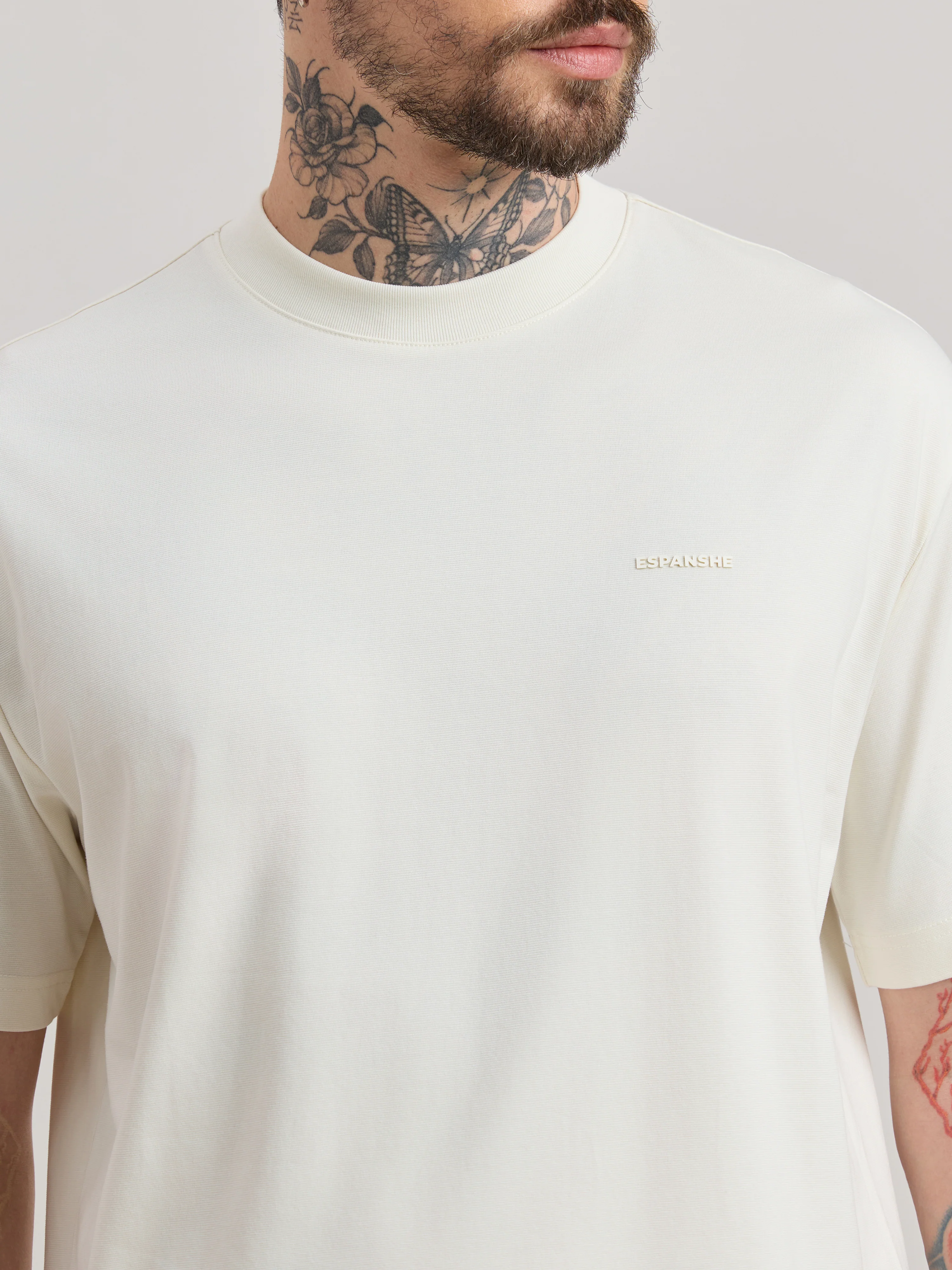 Nora - Loose Fit T-Shirt - Off White - Image 3