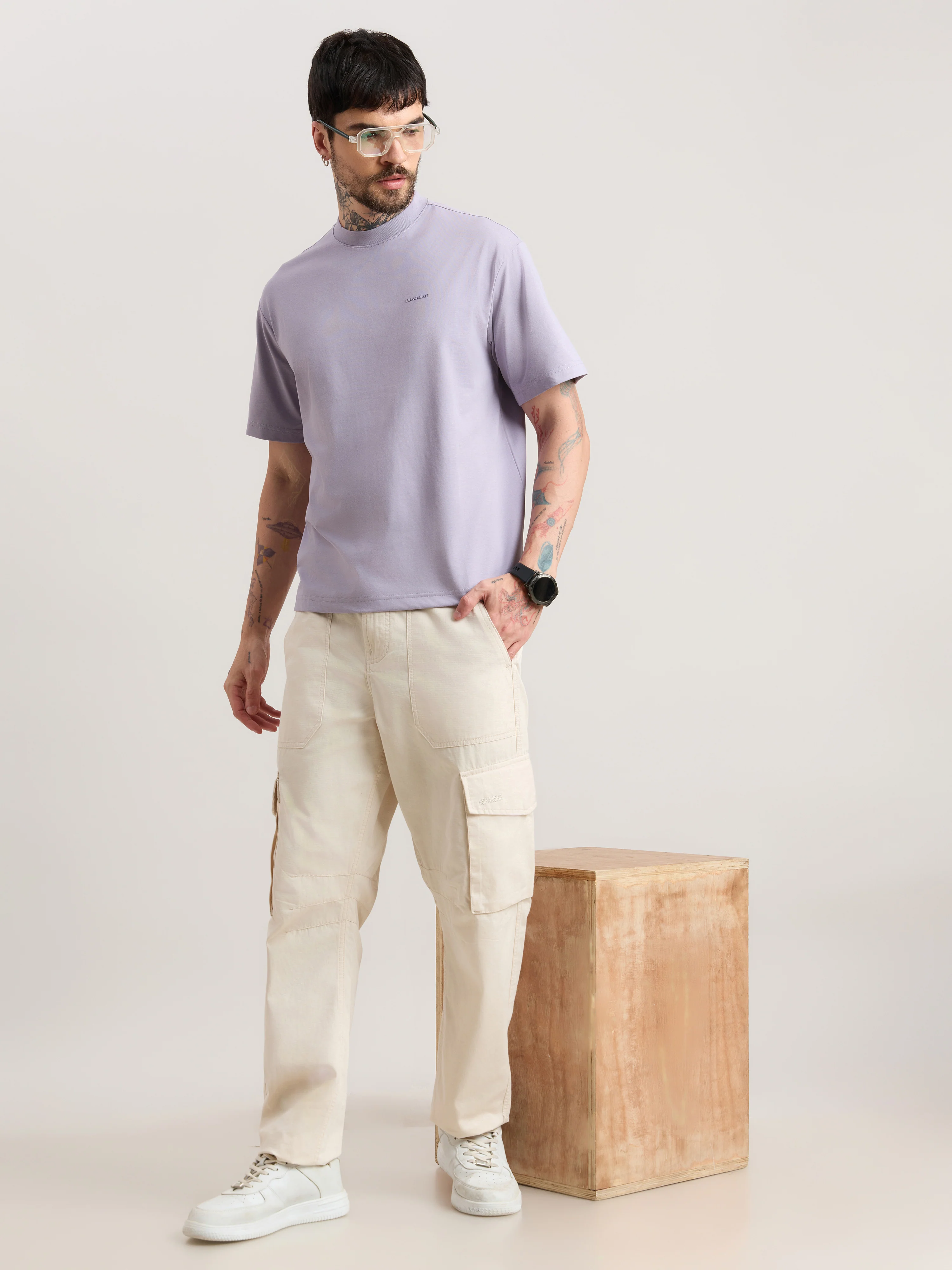 Nora - Loose Fit T-Shirt - Wisteria Purple - Image 2
