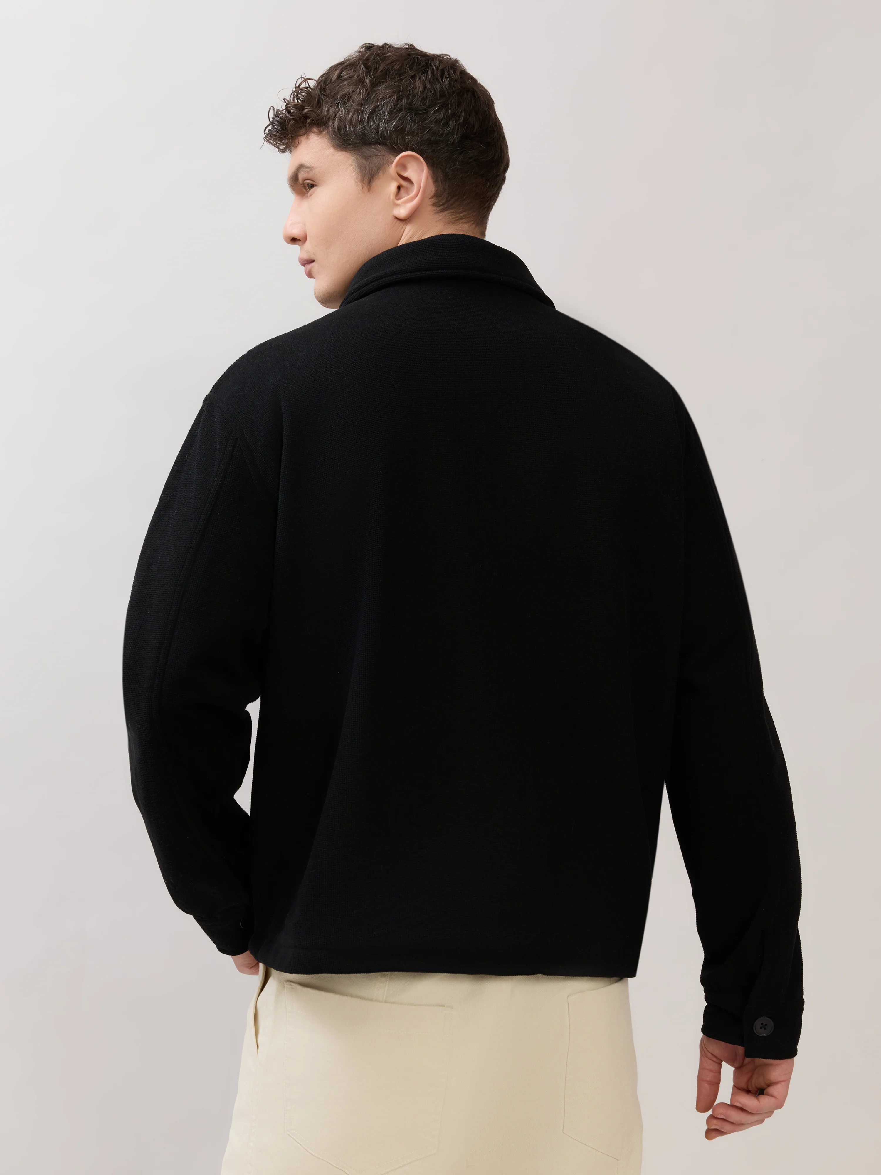 Petal - Relaxed Zip Jacket - Black - Image 6