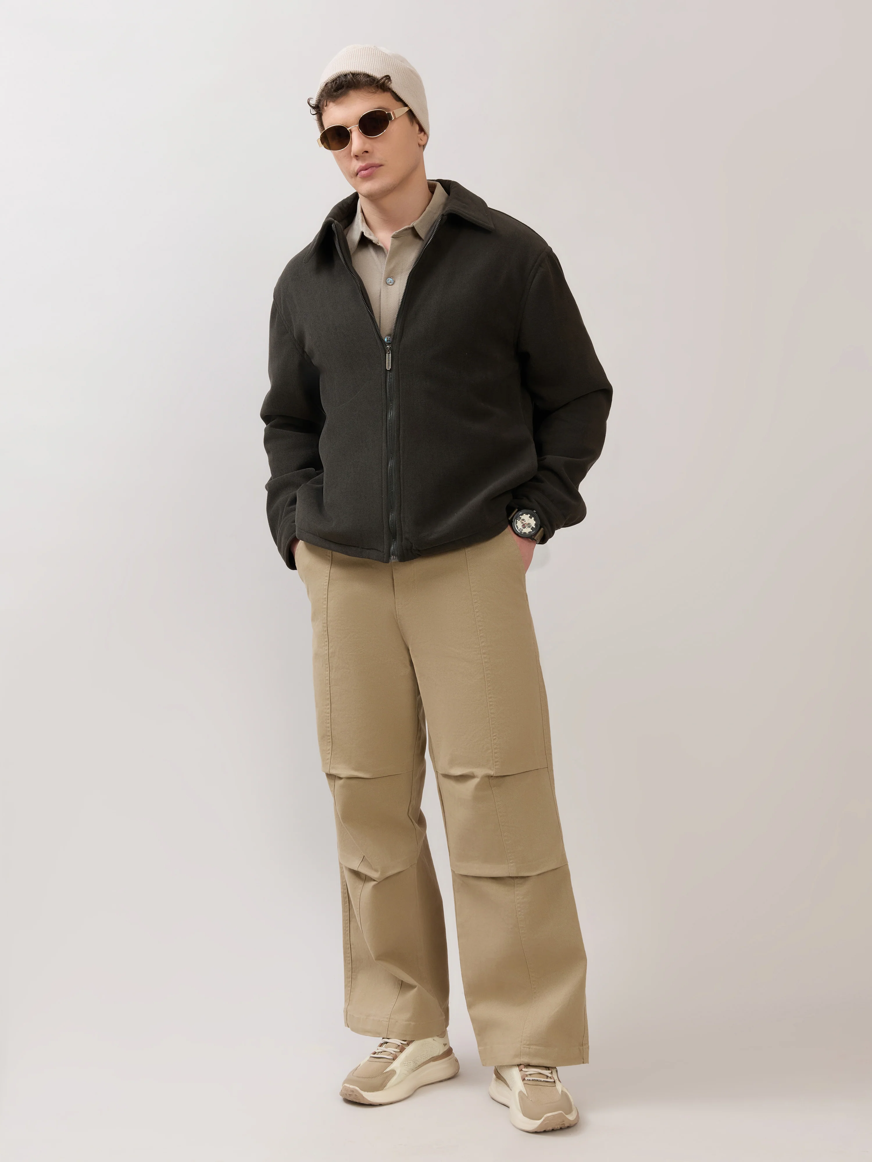 Petal - Relaxed Zip Jacket - Green - Image 2