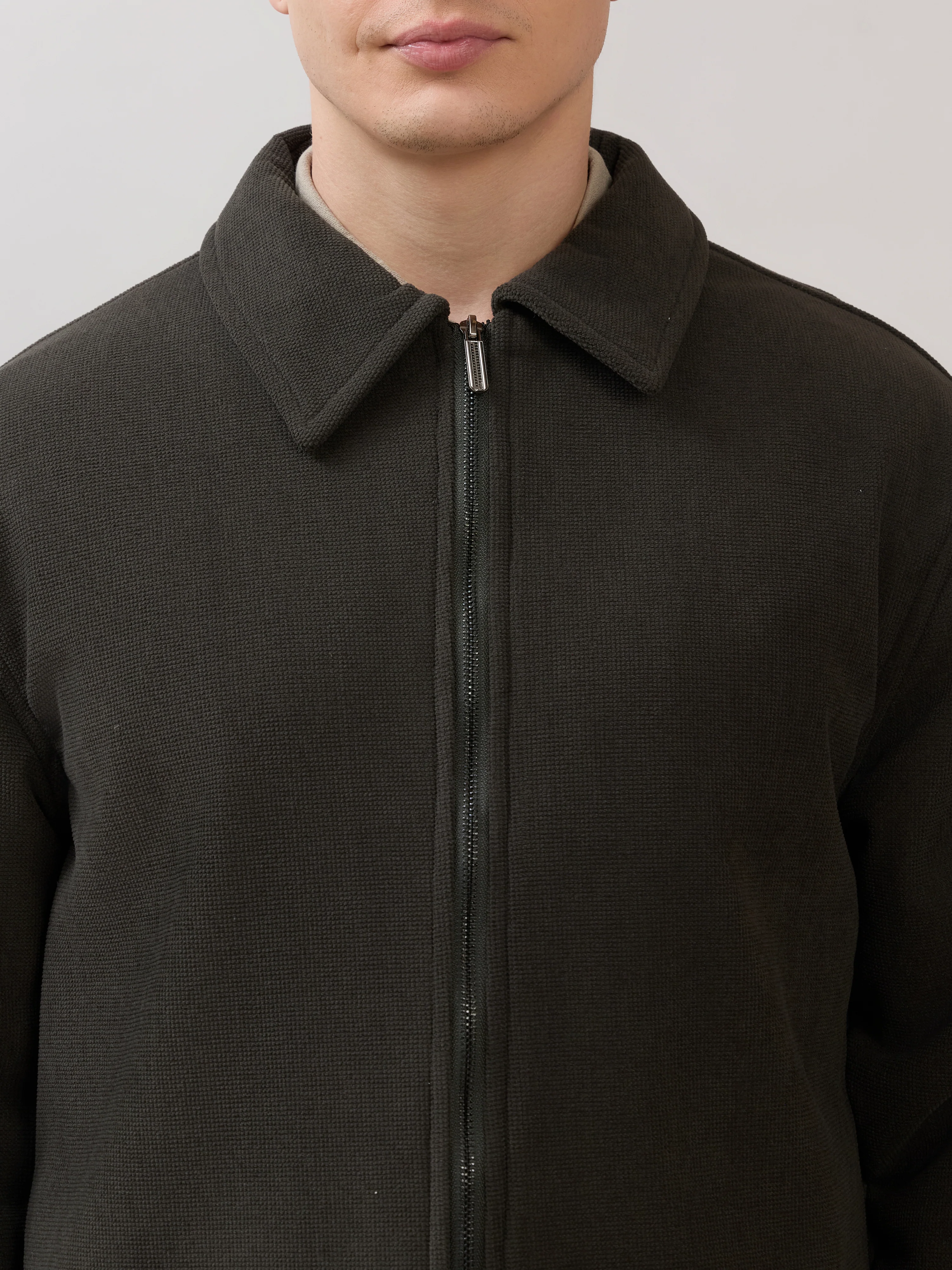 Petal - Relaxed Zip Jacket - Green - Image 3