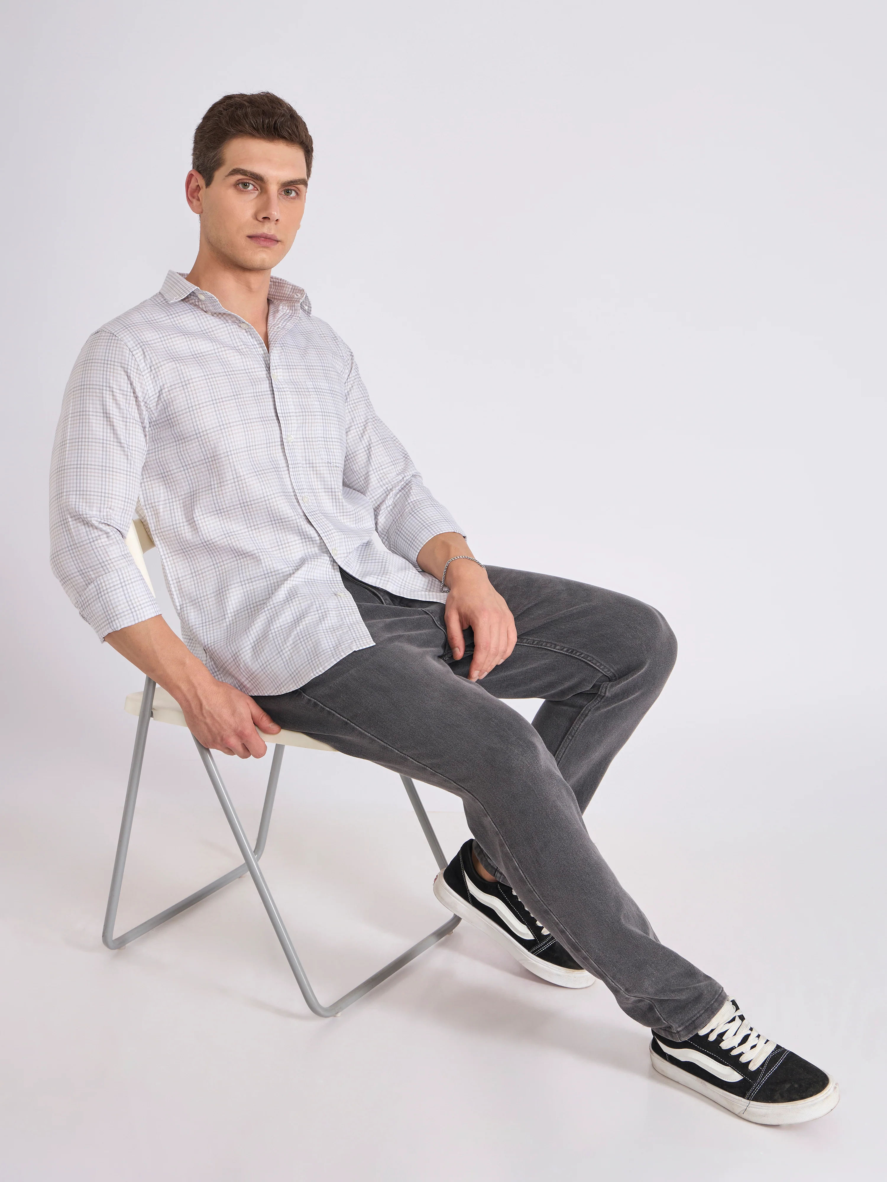 Quint - Check Shirt - White - Image 2