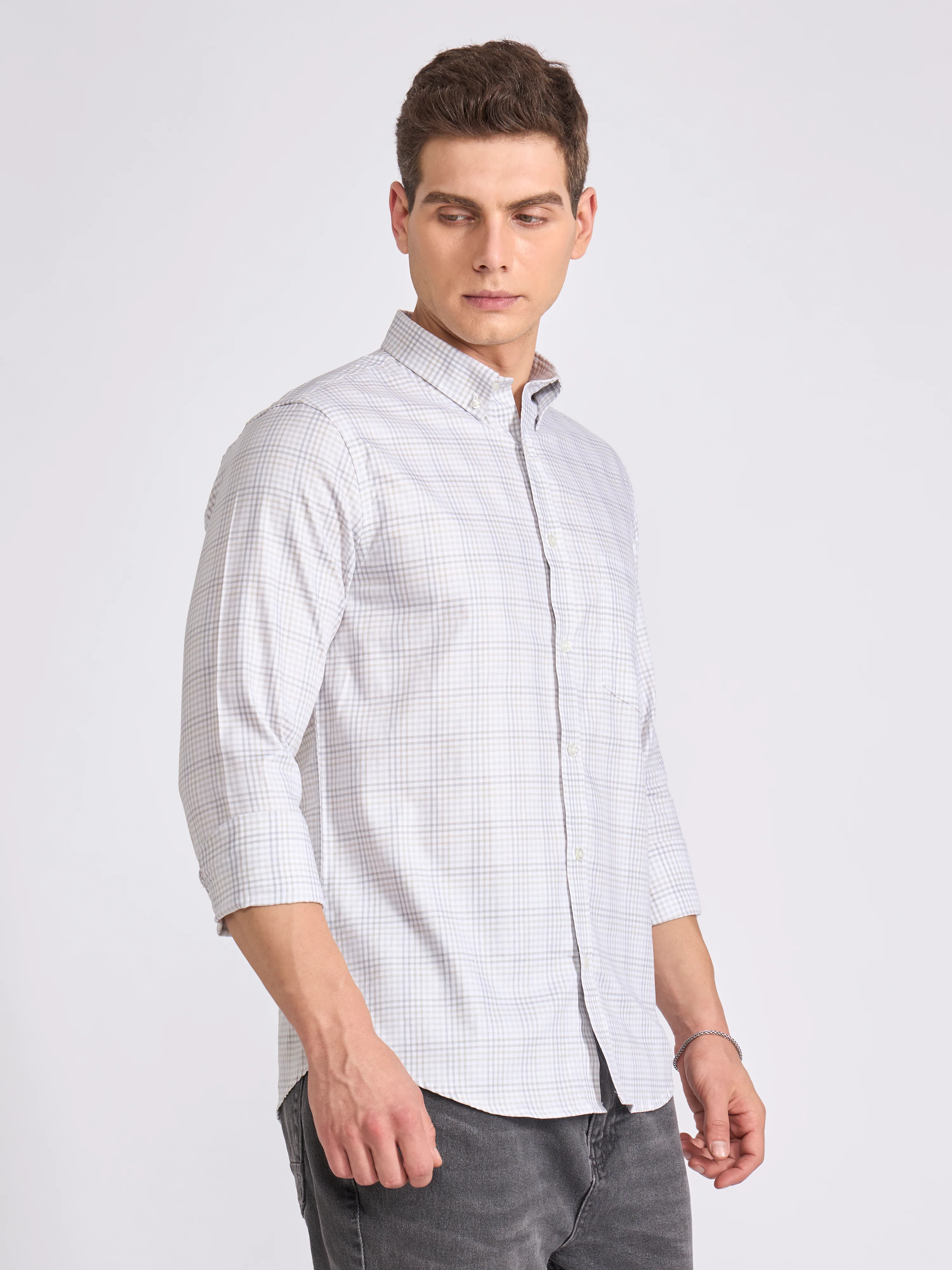 Quint - Check Shirt - White - Image 3