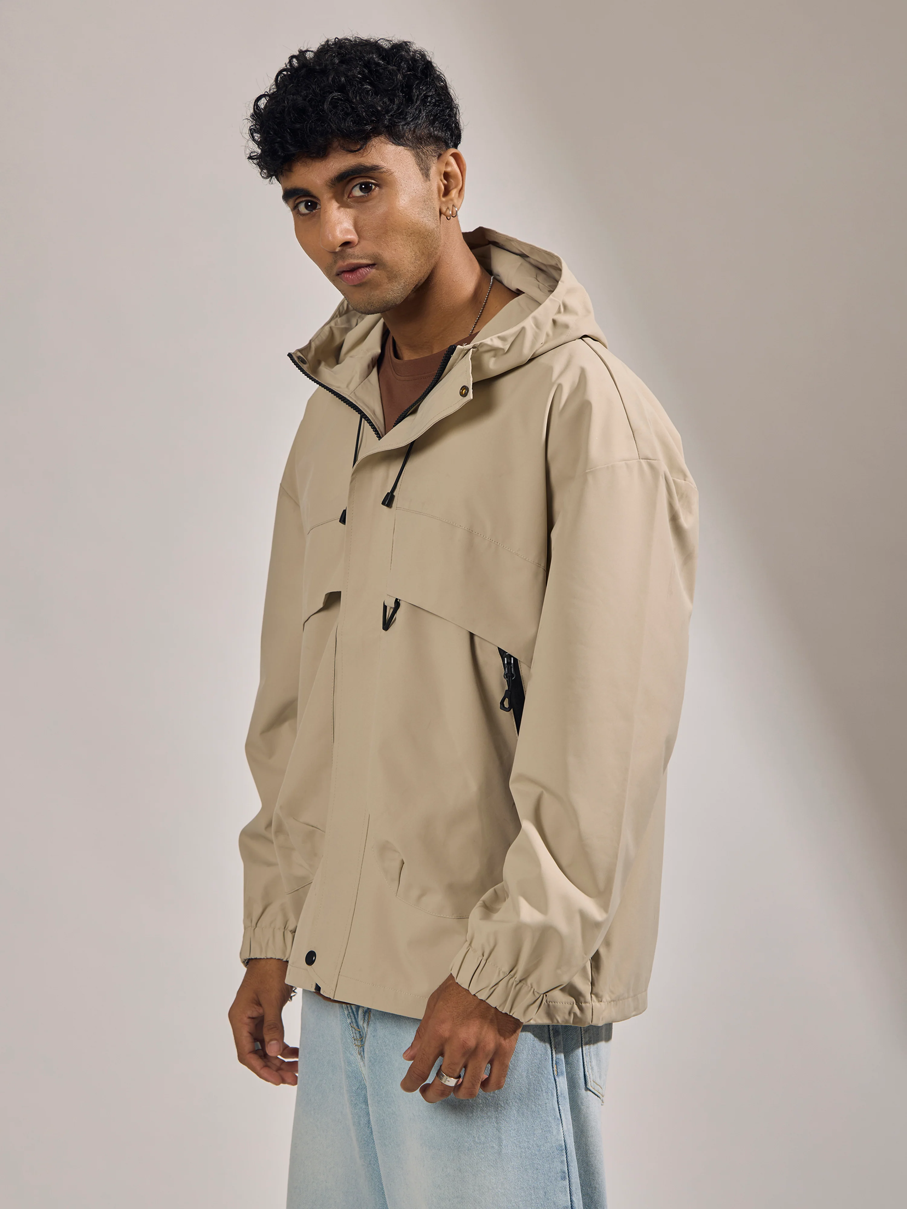 Quiterie - Hooded Jacket - Light Beige - Image 2