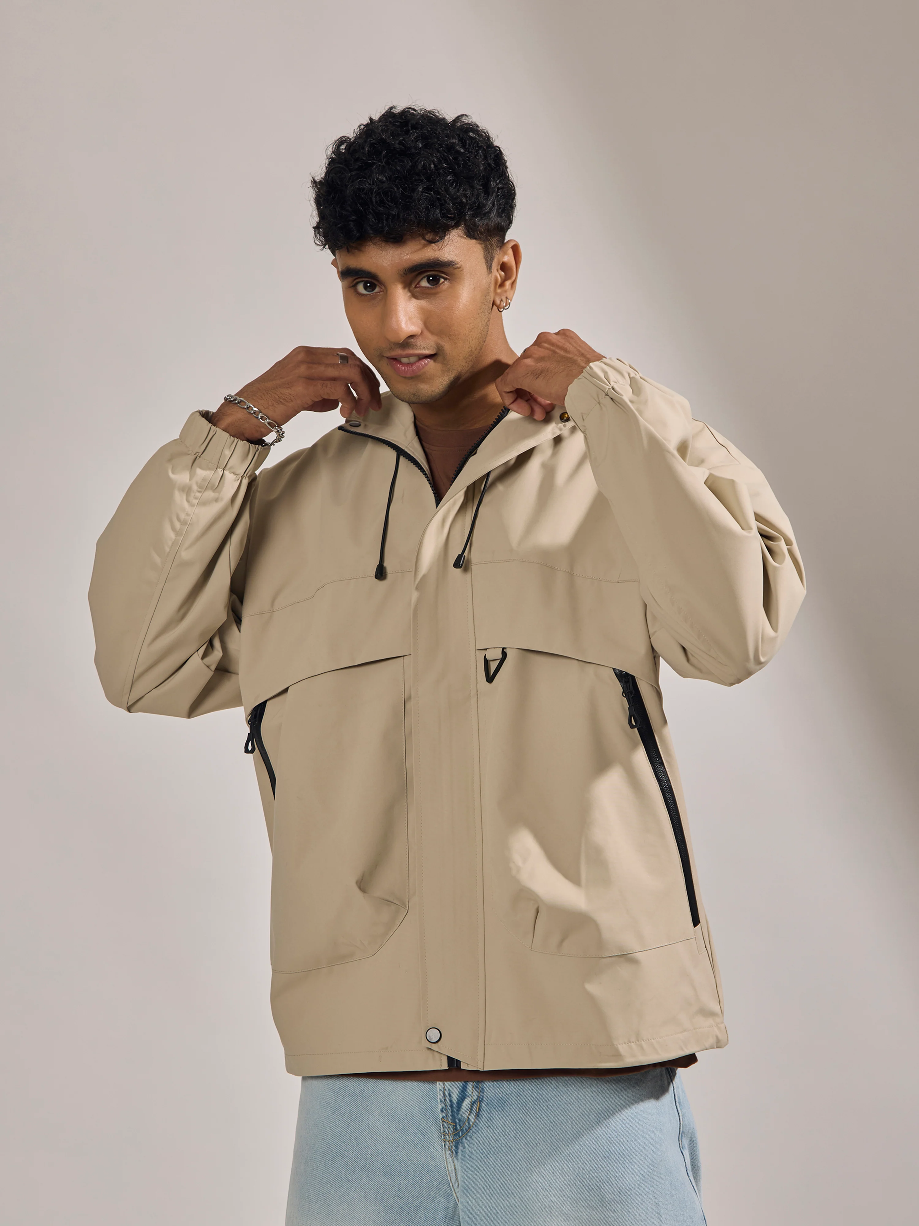 Quiterie - Hooded Jacket - Light Beige - Image 3