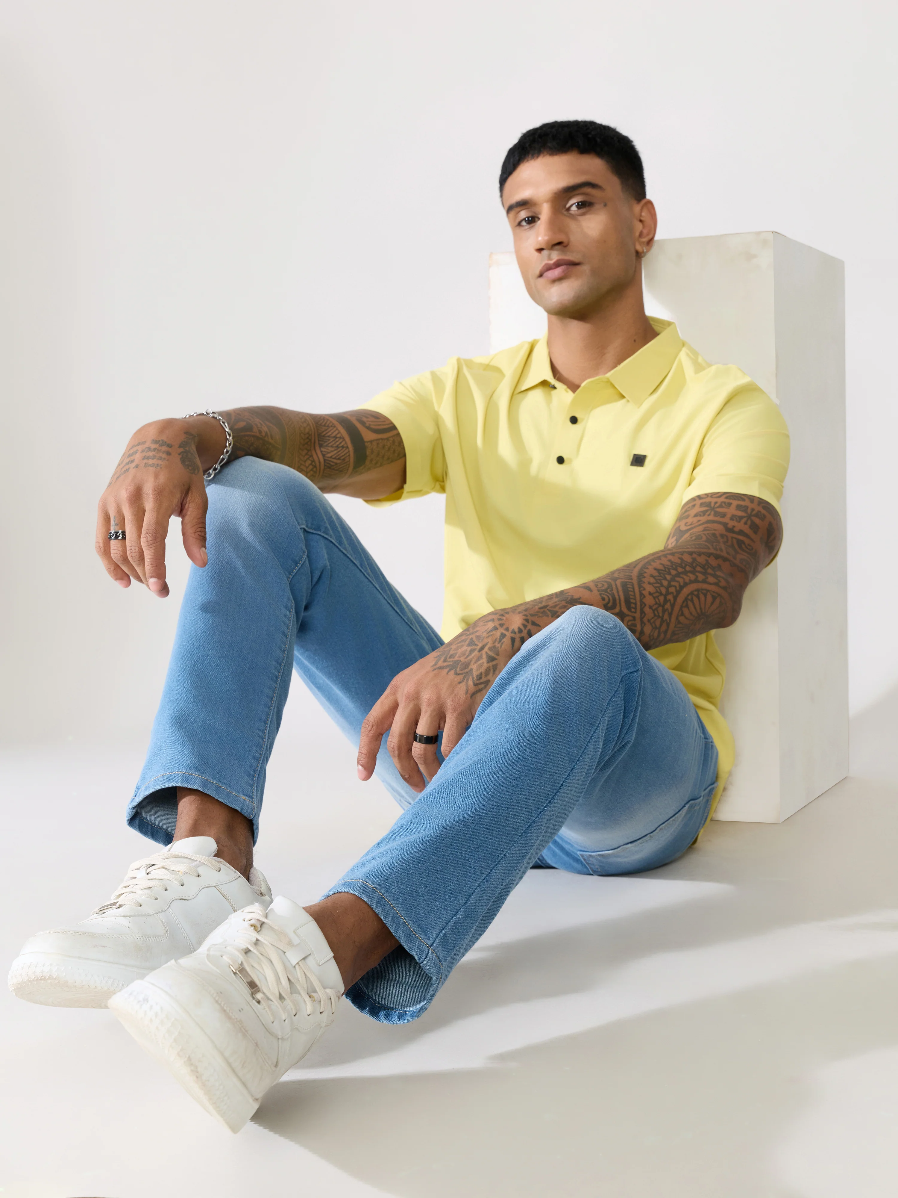 Rofin - Blue Shade Skinny Fit Jeans - Image 2