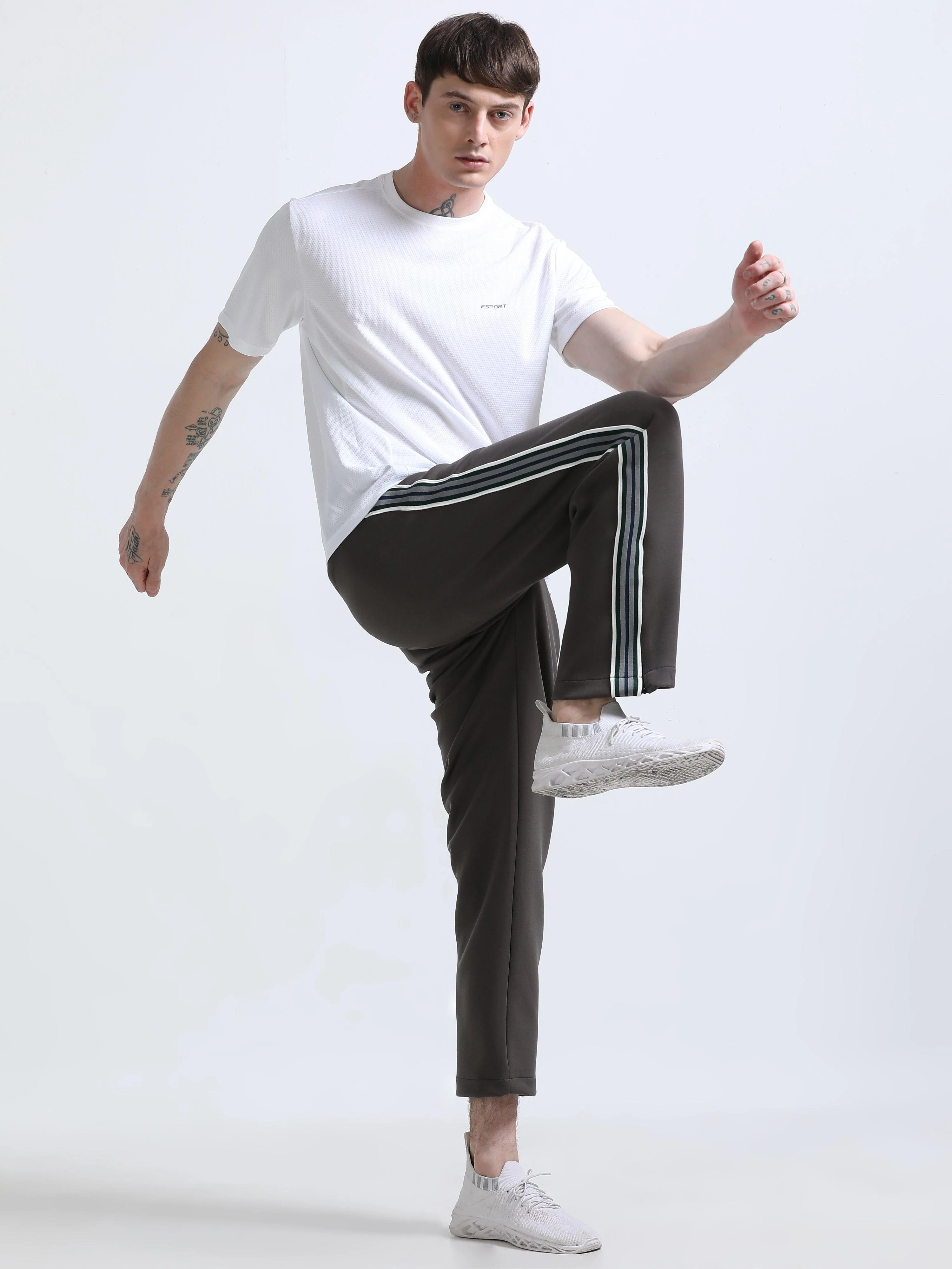 Rowan Premium Track Pant - Charcoal Brown - Image 6