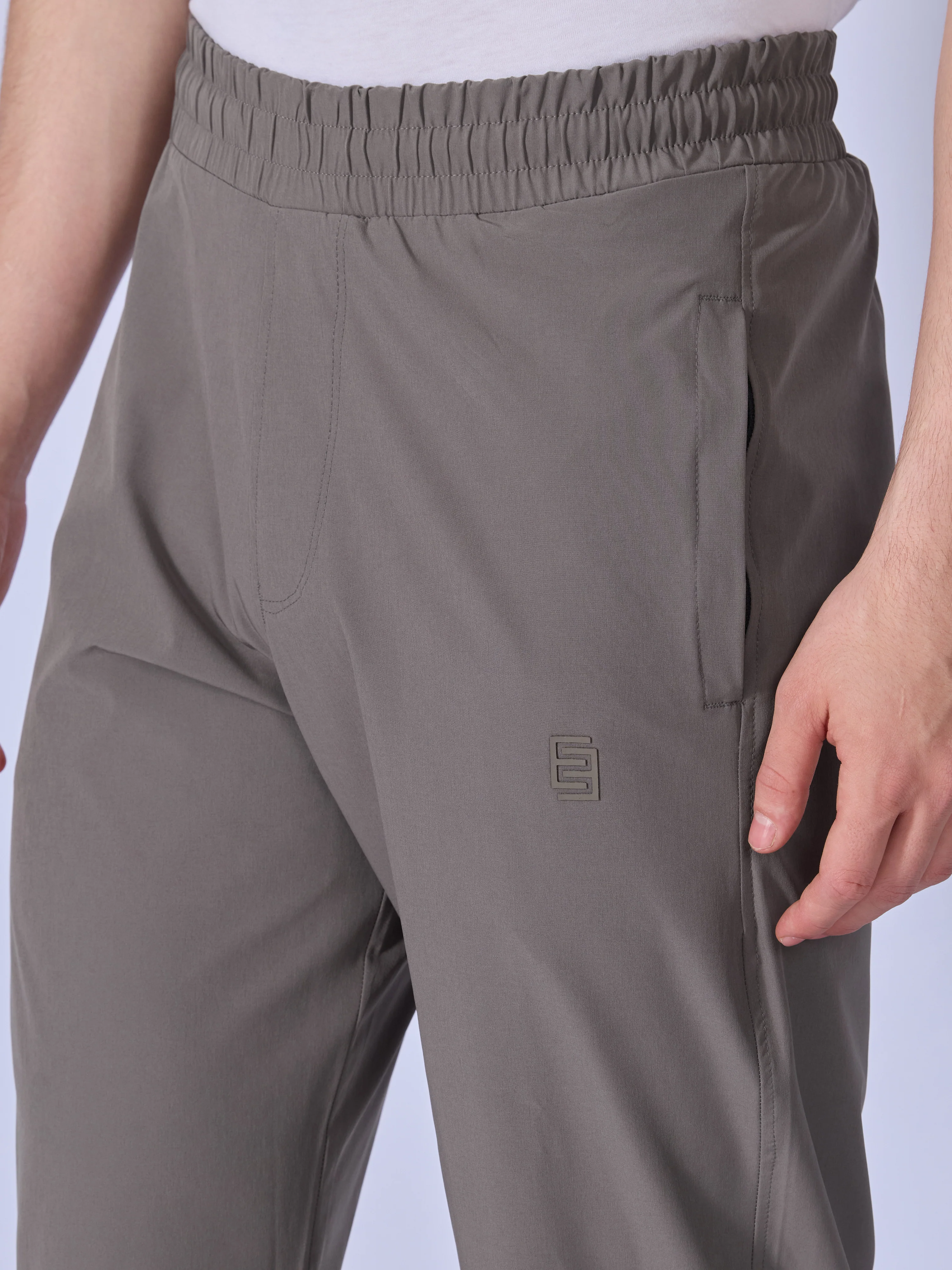 Russo - Straight Fit Track Pant - Rice Grey - Image 3