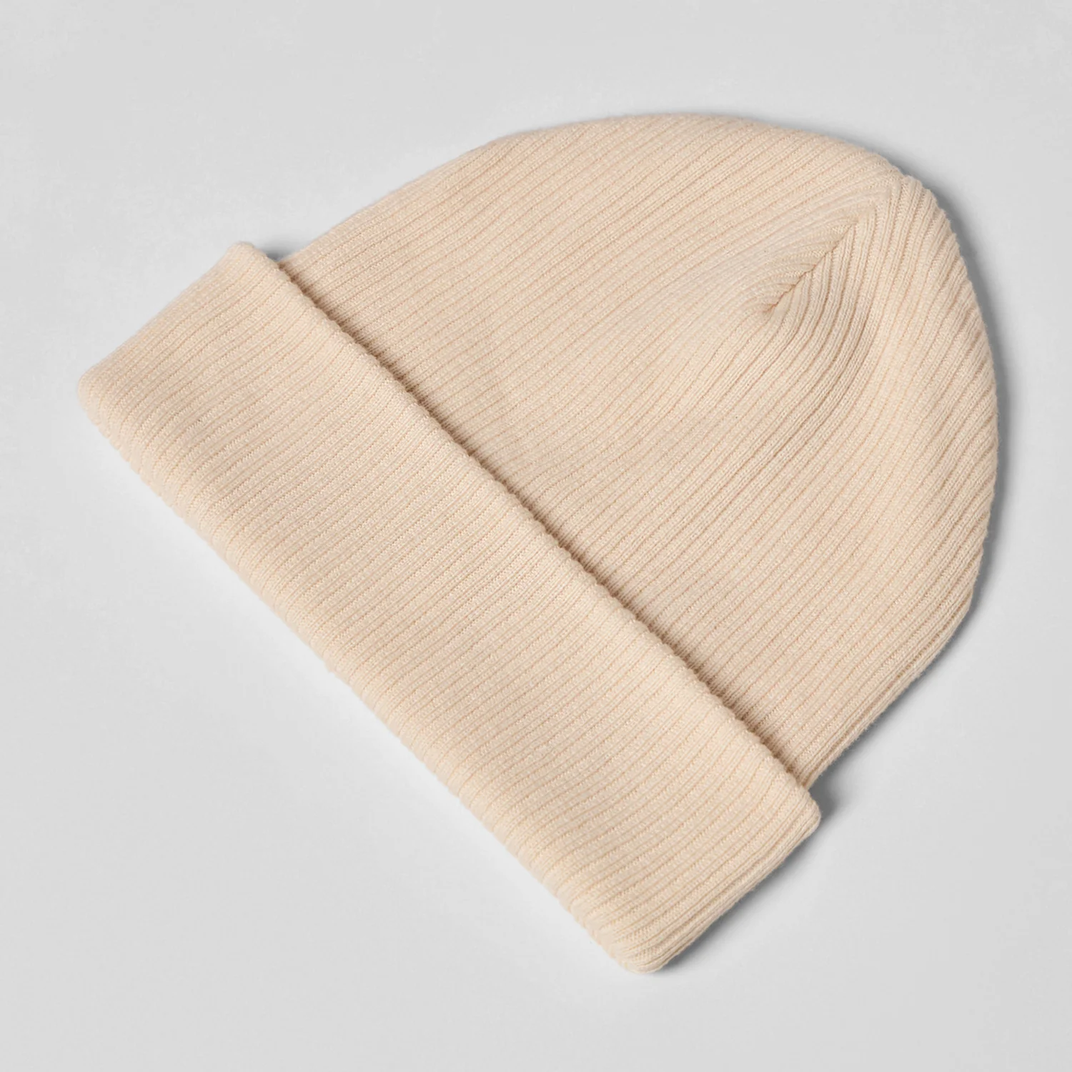 Rustic - Knitted Beanie - Cream - Image 2