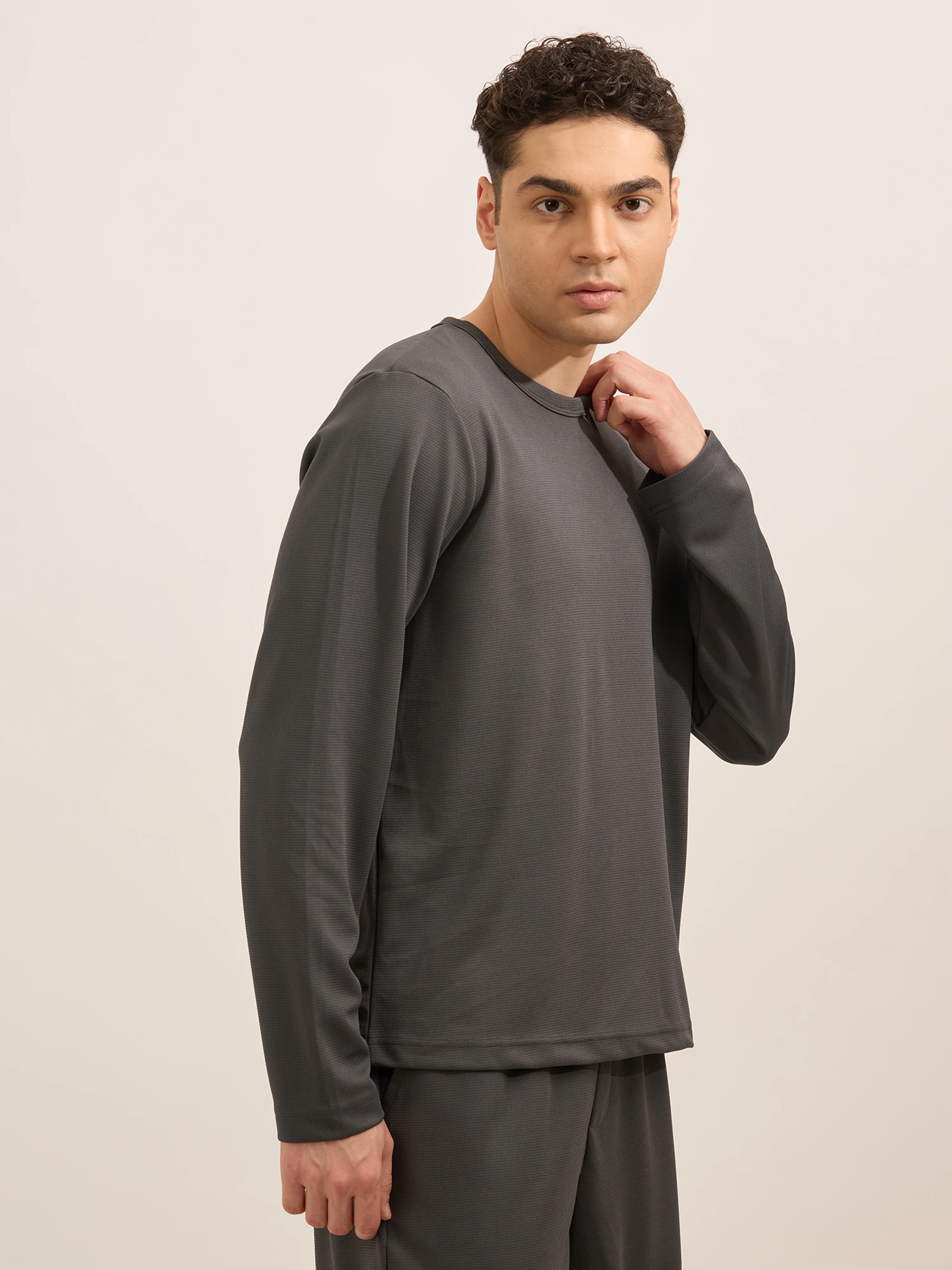 Slate Ride - Relaxed Fullsleeve Tshirt - Grey - Image 4