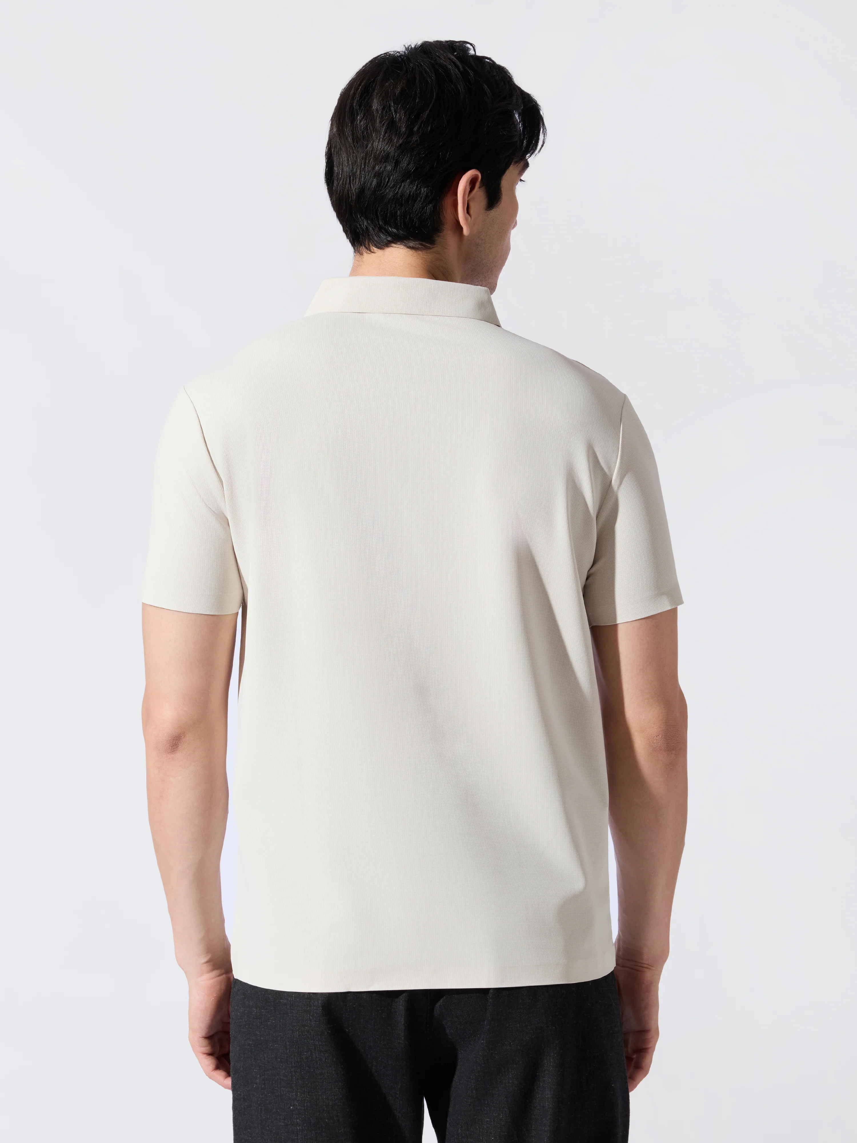Solaris Bloom - Cream Regular Fit Polo T-Shirt - Image 6