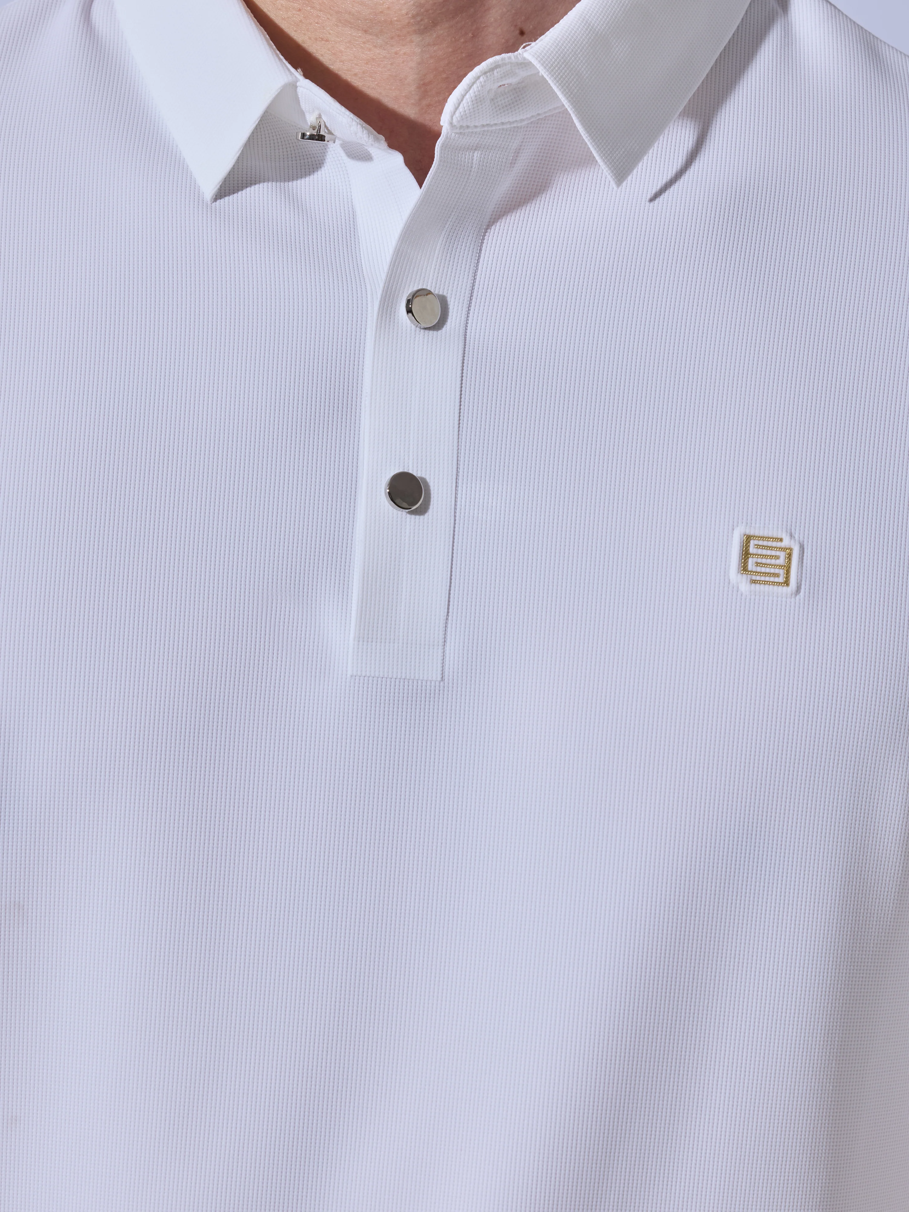Solaris Bloom - White Regular Fit Polo T-Shirt - Image 3