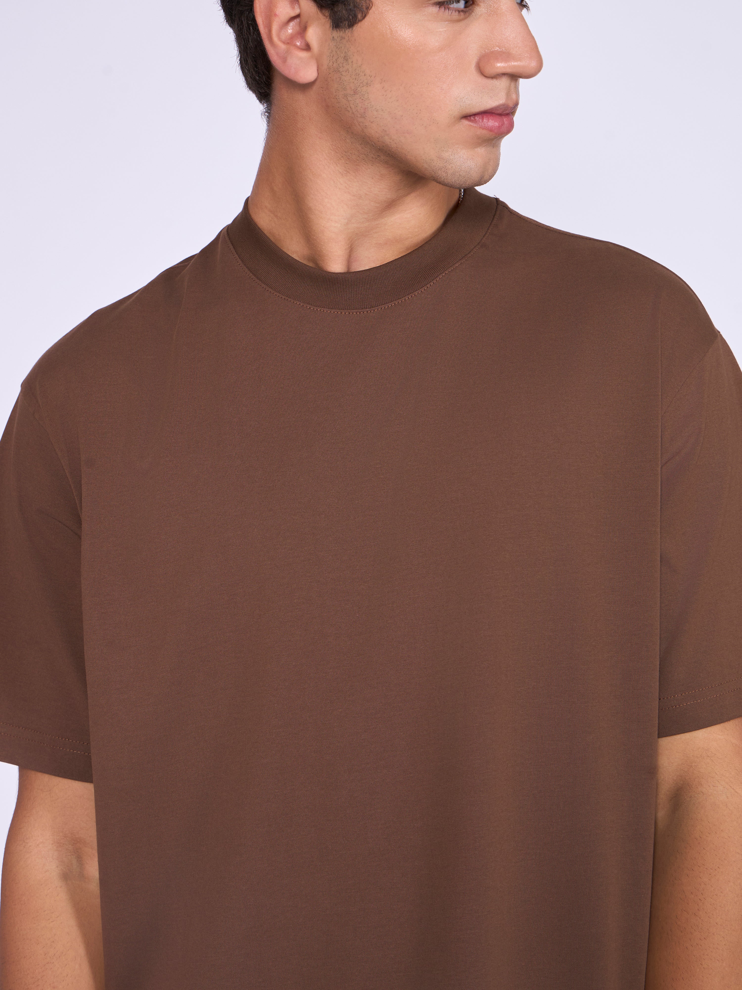 Stirling - Loose Fit T-Shirt - Brown - Image 4