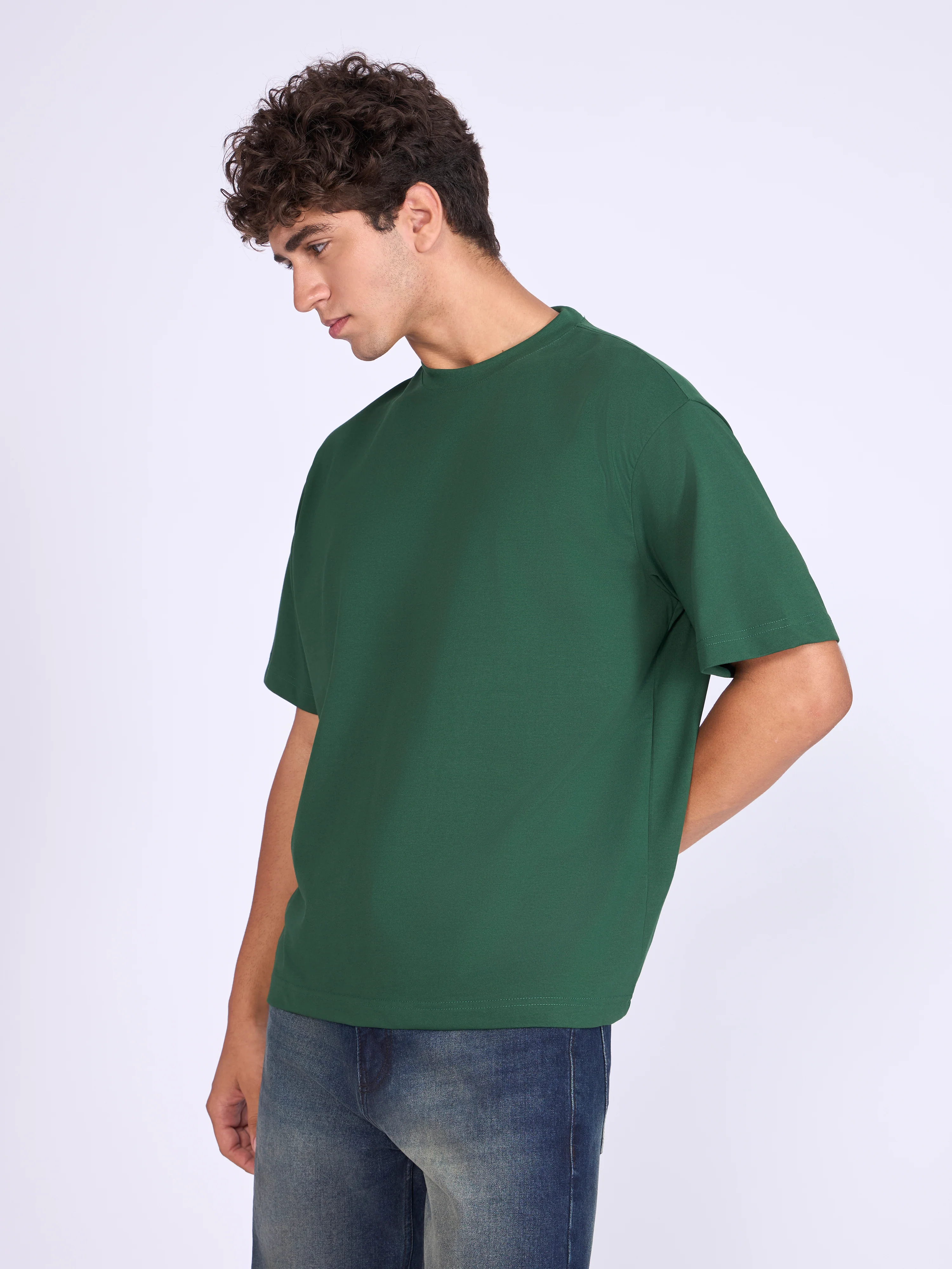 Stirling - Loose Fit T-Shirt - Emerald Green - Image 3