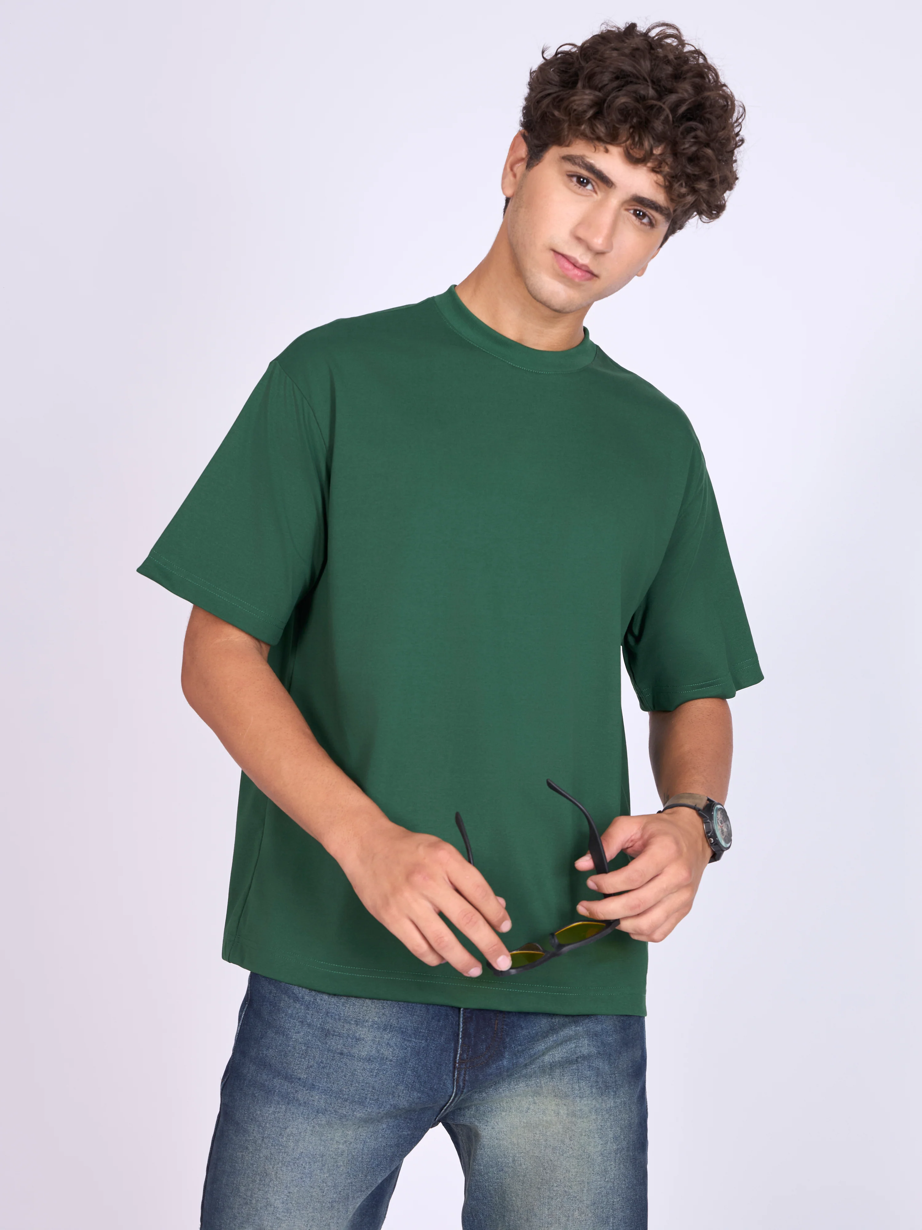 Stirling - Loose Fit T-Shirt - Emerald Green - Image 5