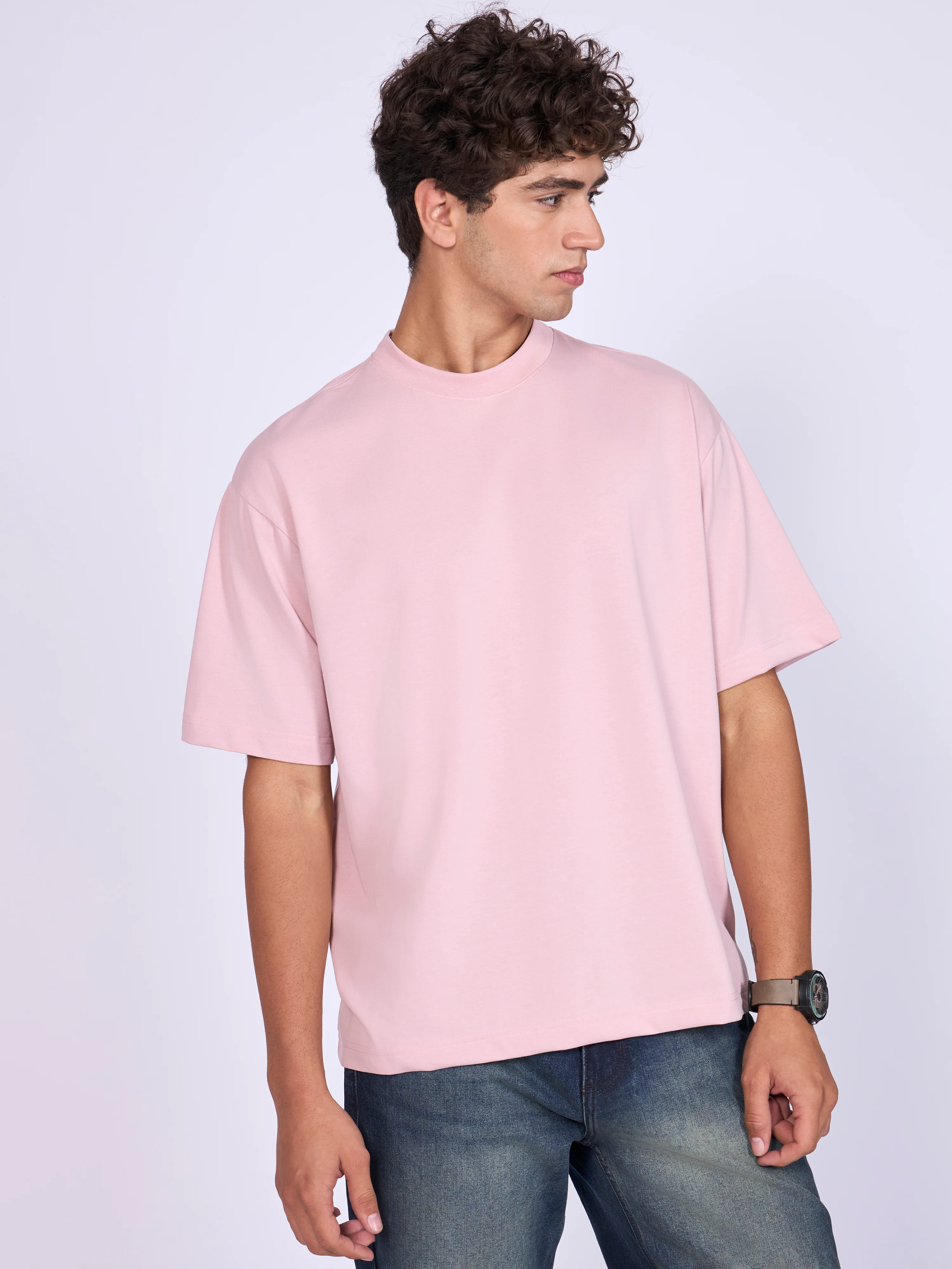 Stirling - Loose Fit T-Shirt - Peach Pink - Image 4