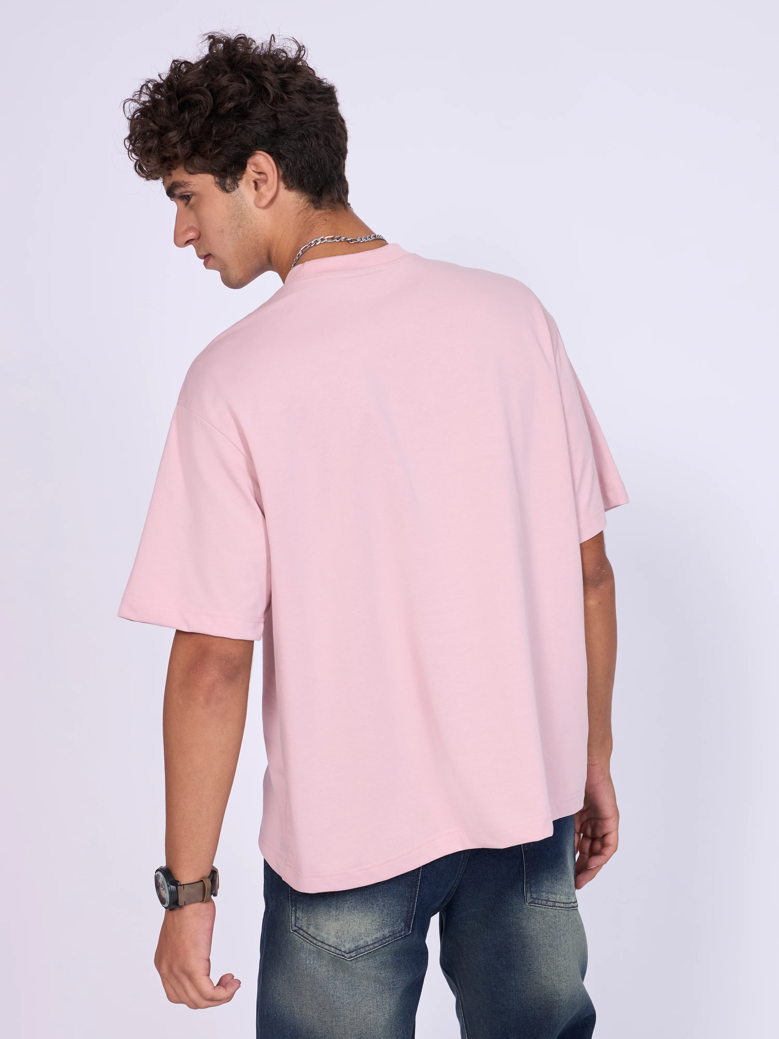Stirling - Loose Fit T-Shirt - Peach Pink - Image 6