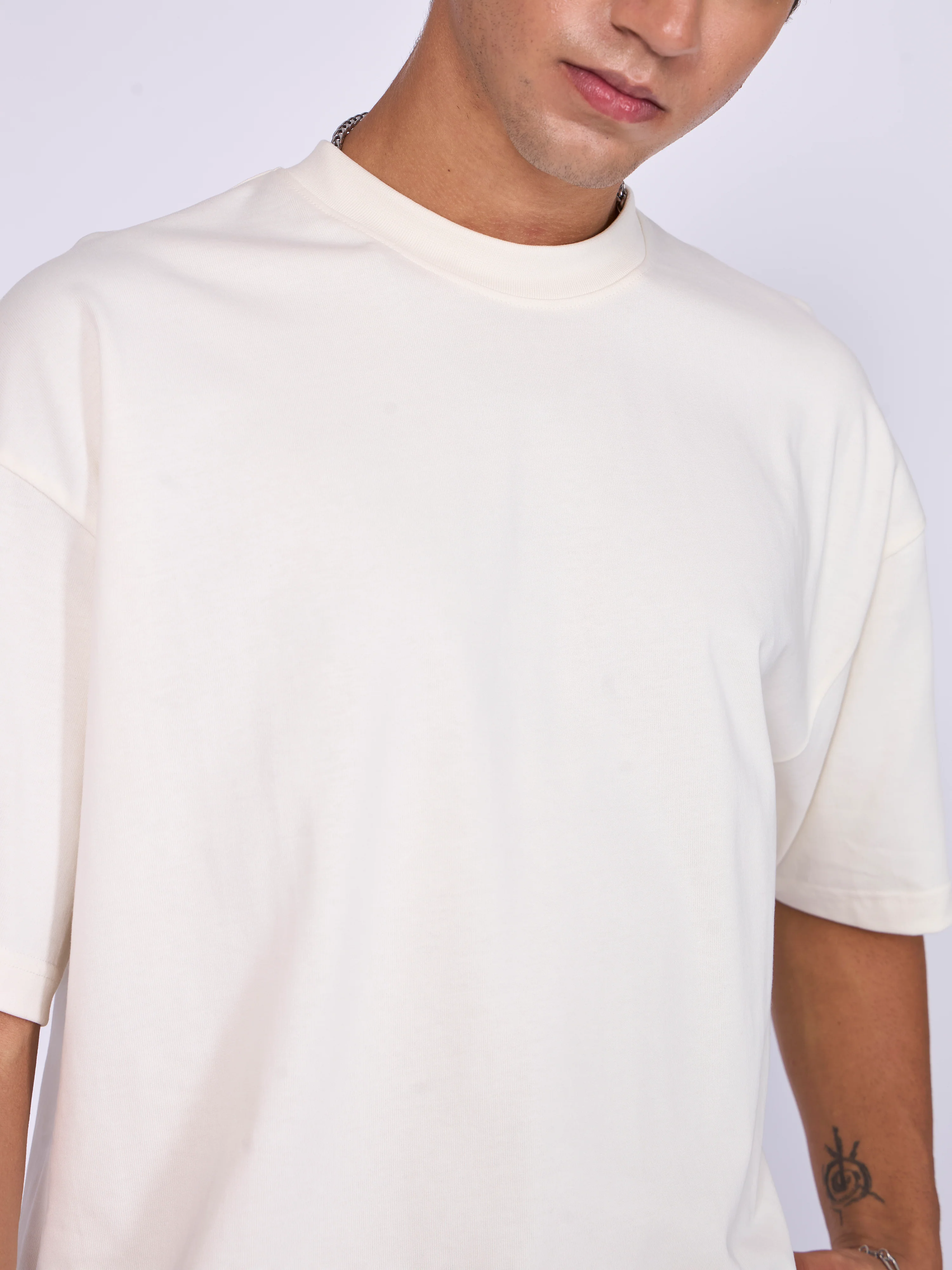 Stirling - Loose Fit T-Shirt - White - Image 4