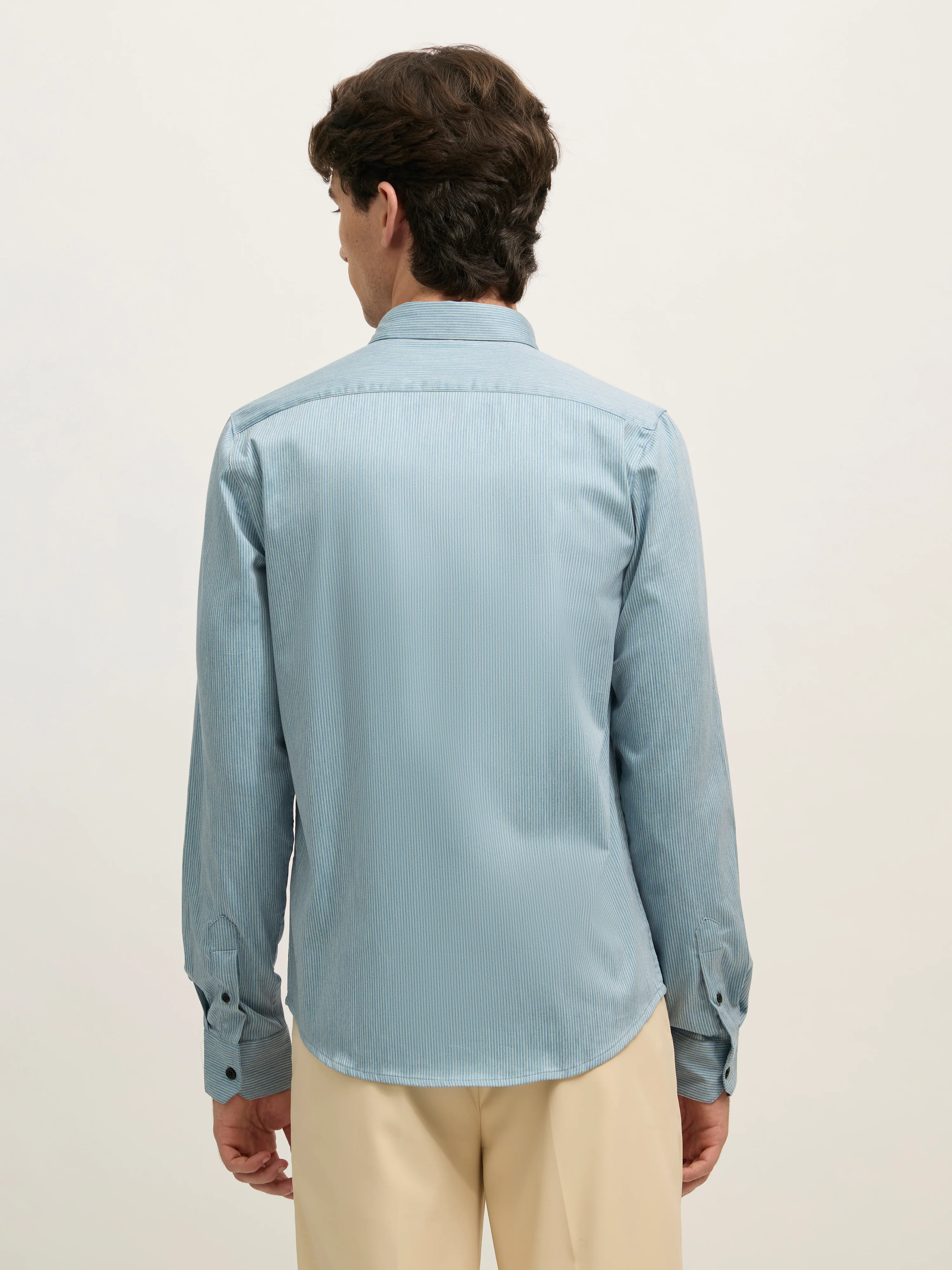 Sylvester - Striped Shirt - Light Blue - Image 6