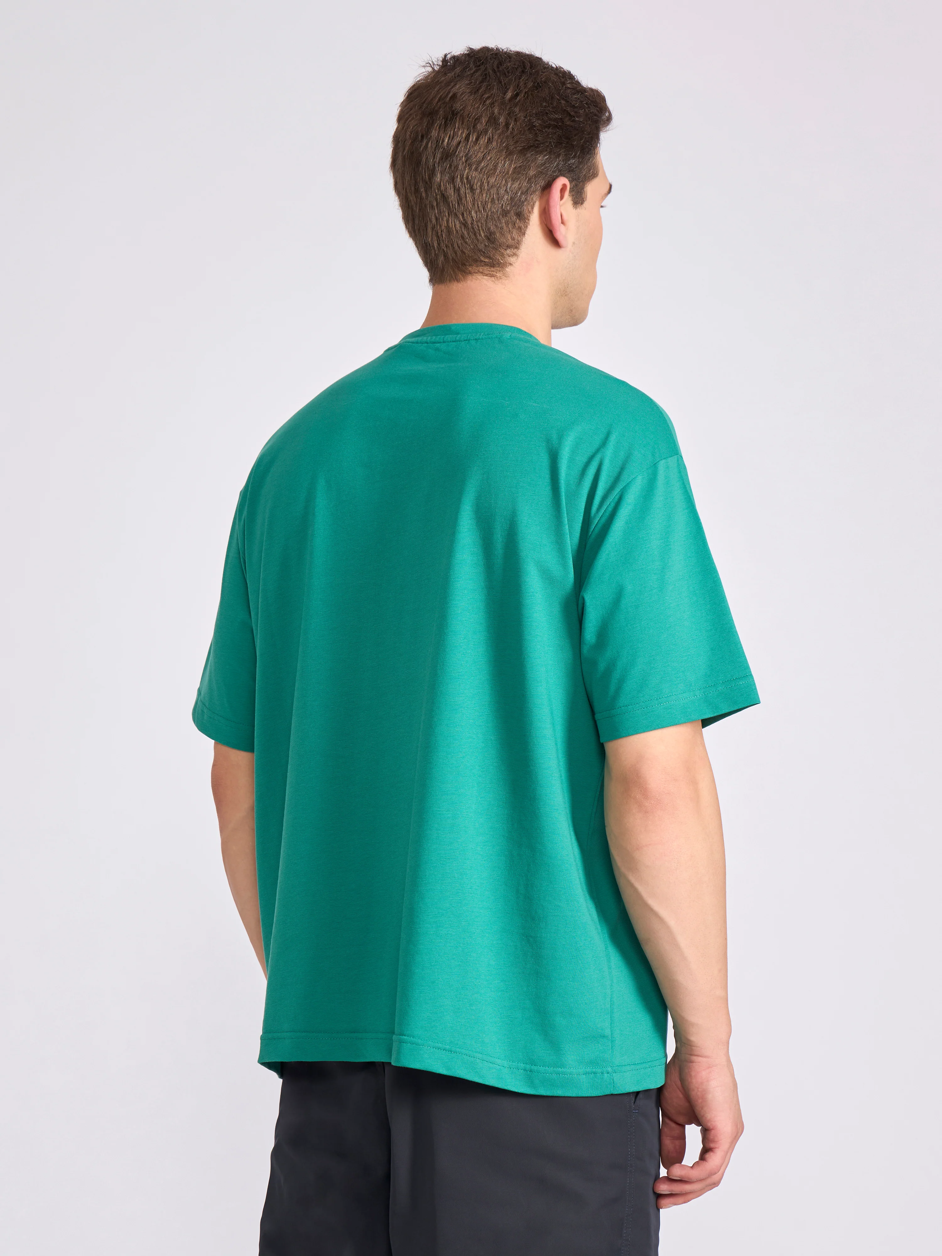 Tibald - Oversized Round neck T Shirt  - Green - Image 6