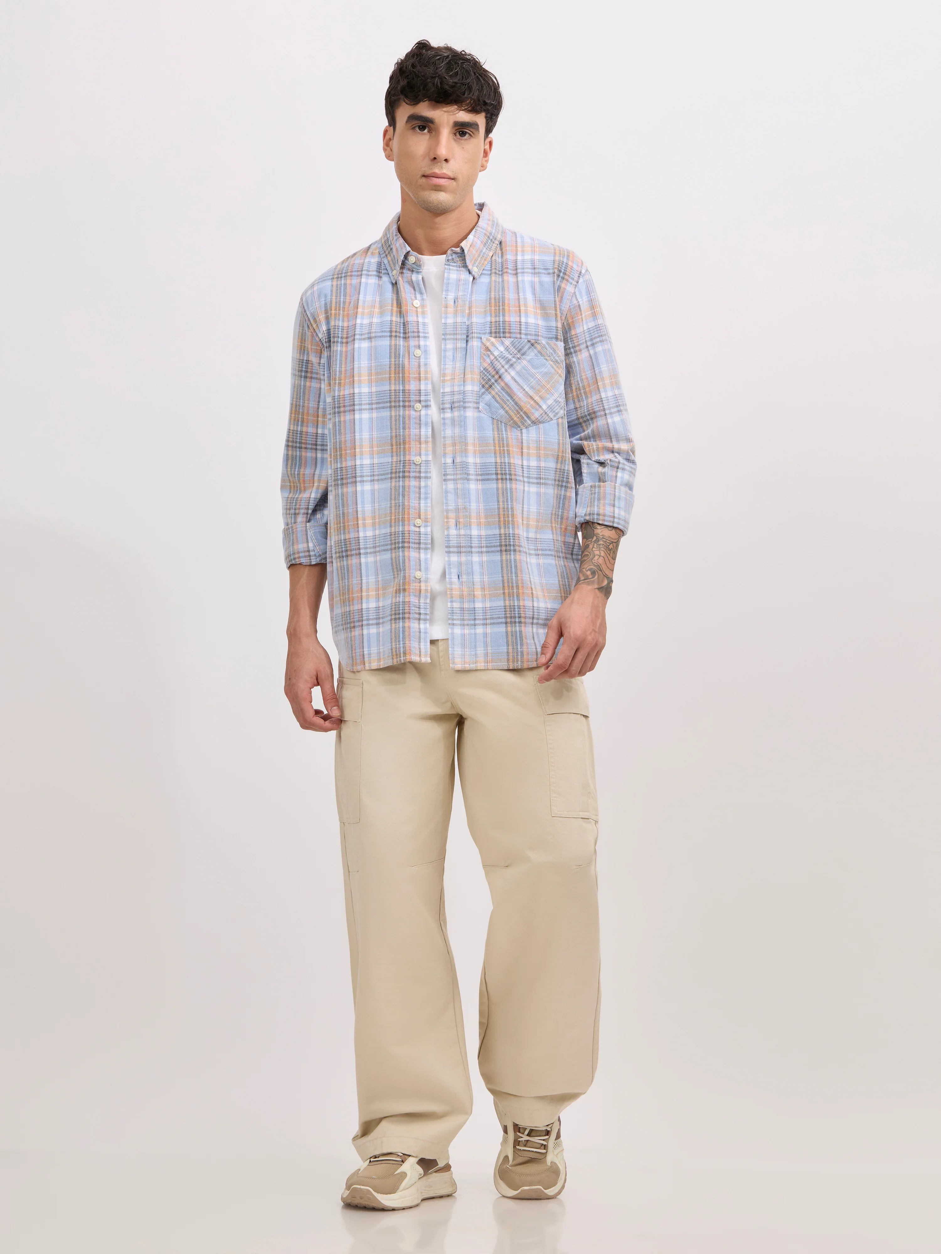 Vardon G1 - Super Baggy Cargo Pants - Beige - Image 3