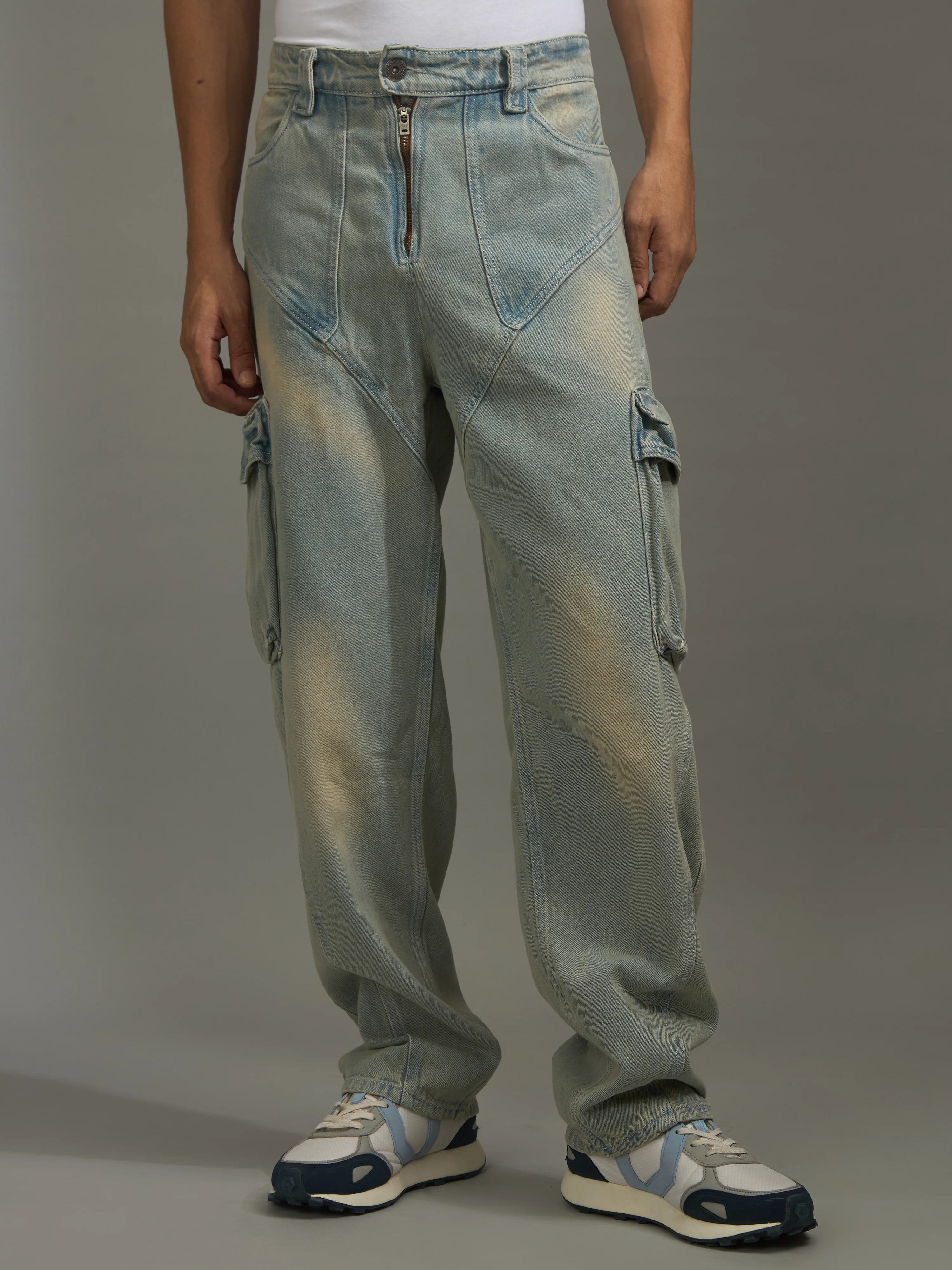 Vinnie - Cargo Jeans - Blue - Image 3