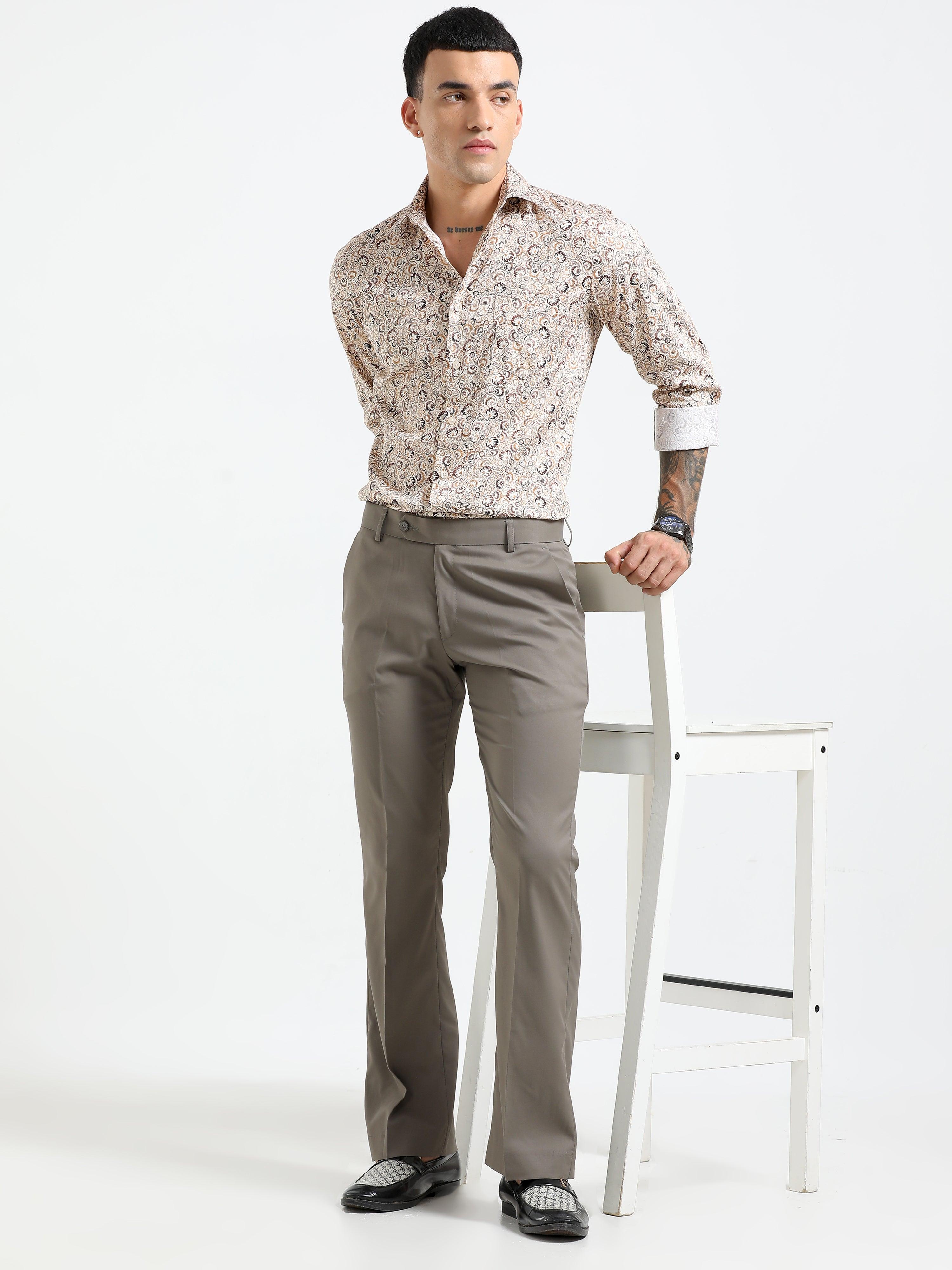 Wee Boot Cut Formal Pant - Brown - Image 7