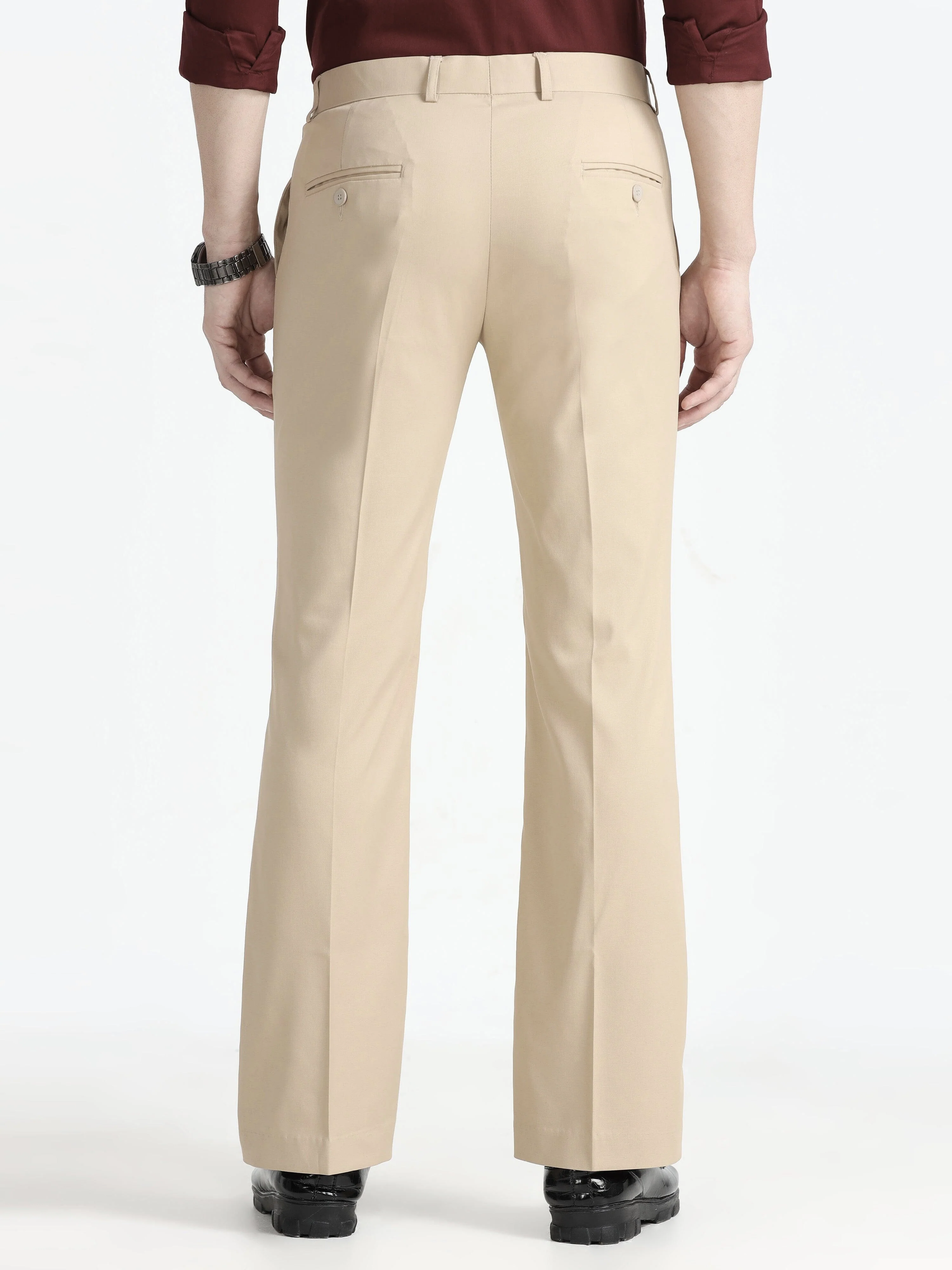 Wee 2.0 - Bootcut Formal Pant - Beige - Image 4