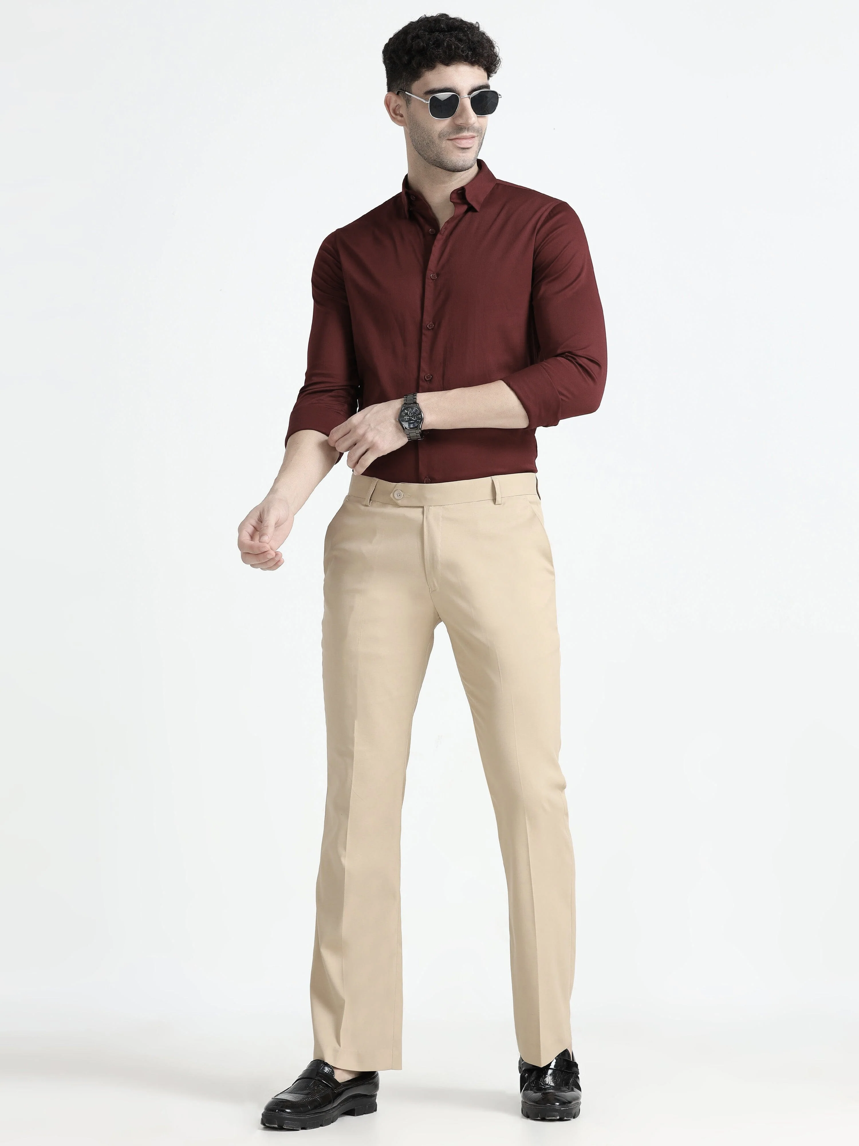 Wee 2.0 - Bootcut Formal Pant - Beige - Image 7