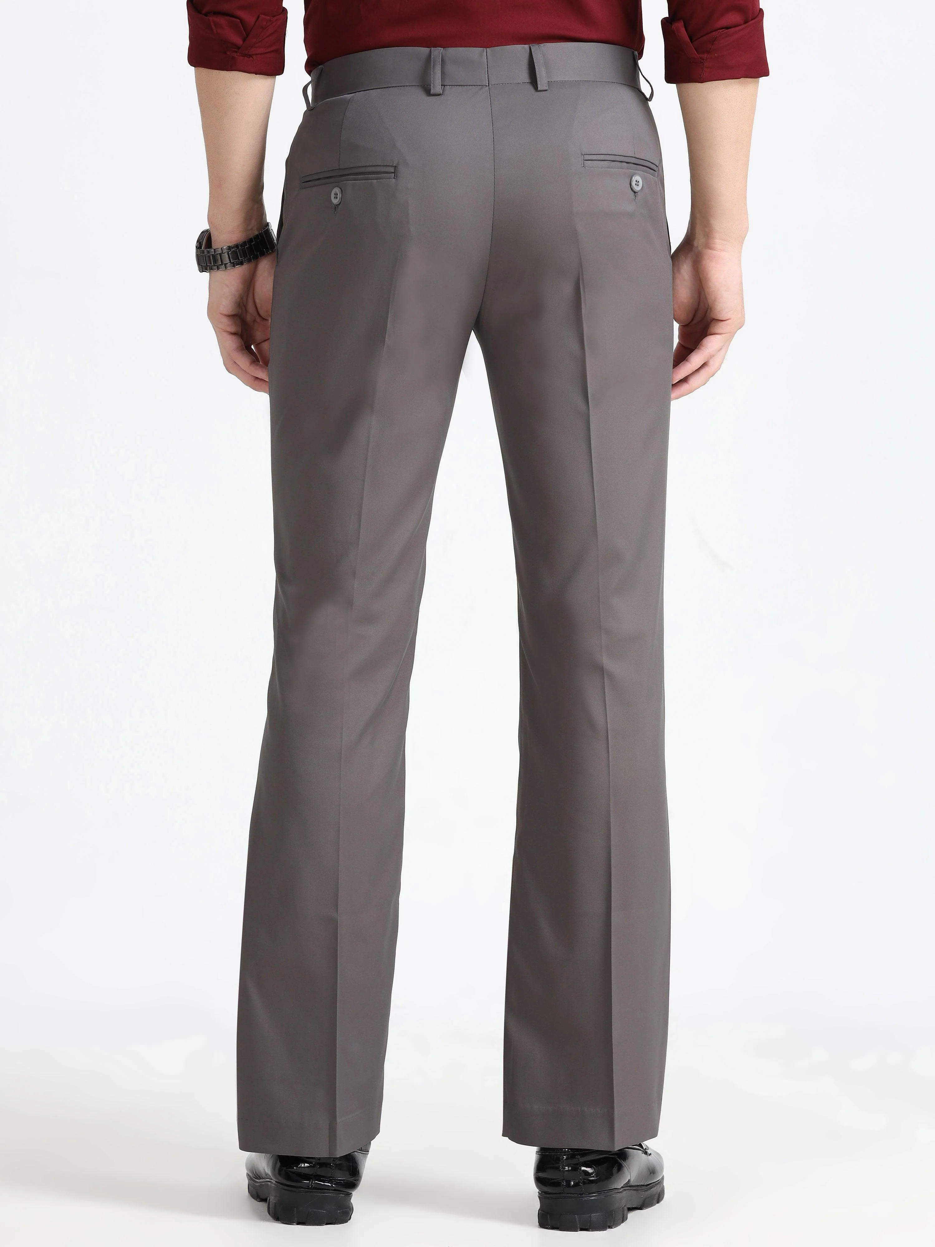 Wee 2.0 - Bootcut Formal Pant - Cement Grey - Image 3