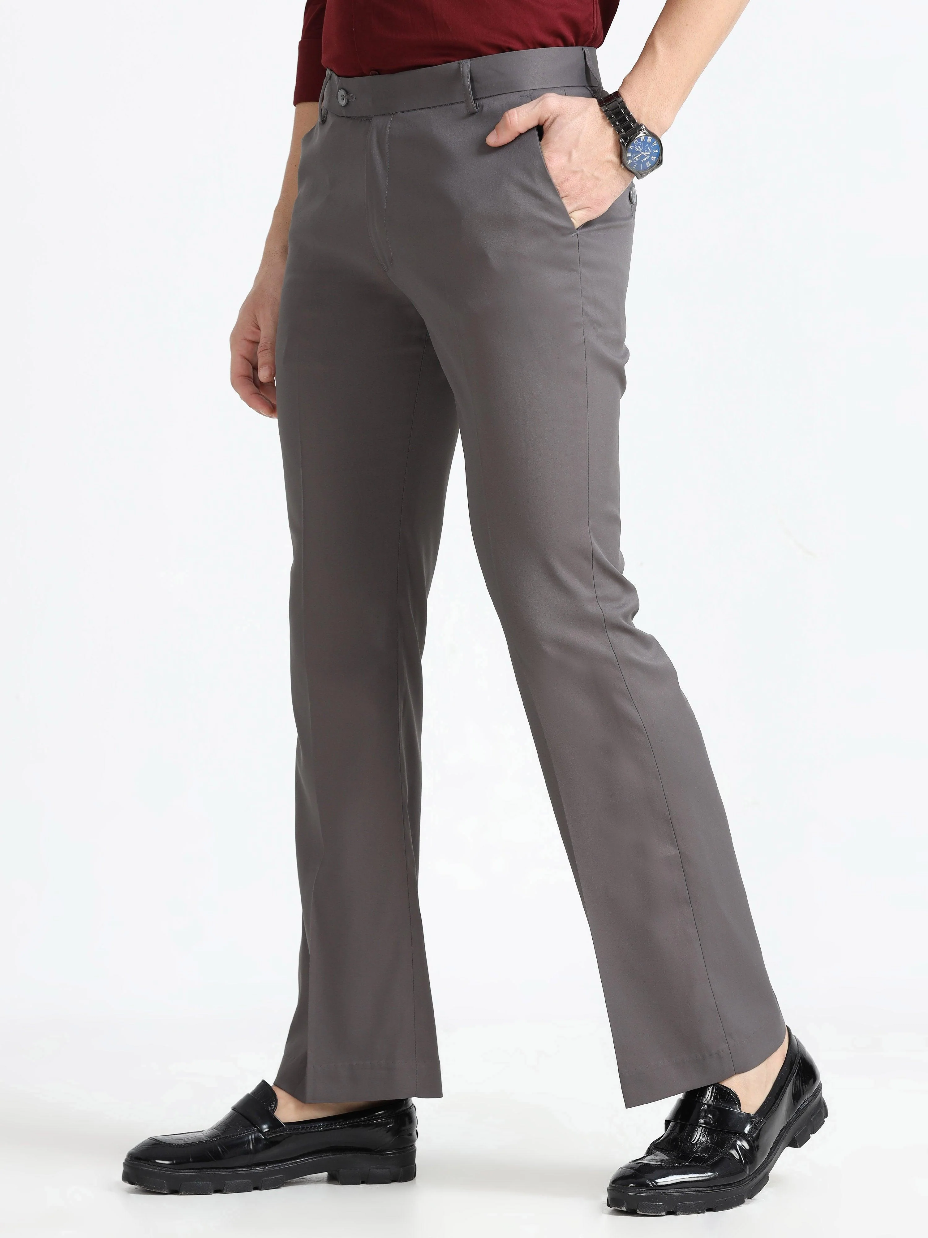 Wee 2.0 - Bootcut Formal Pant - Cement Grey - Image 4