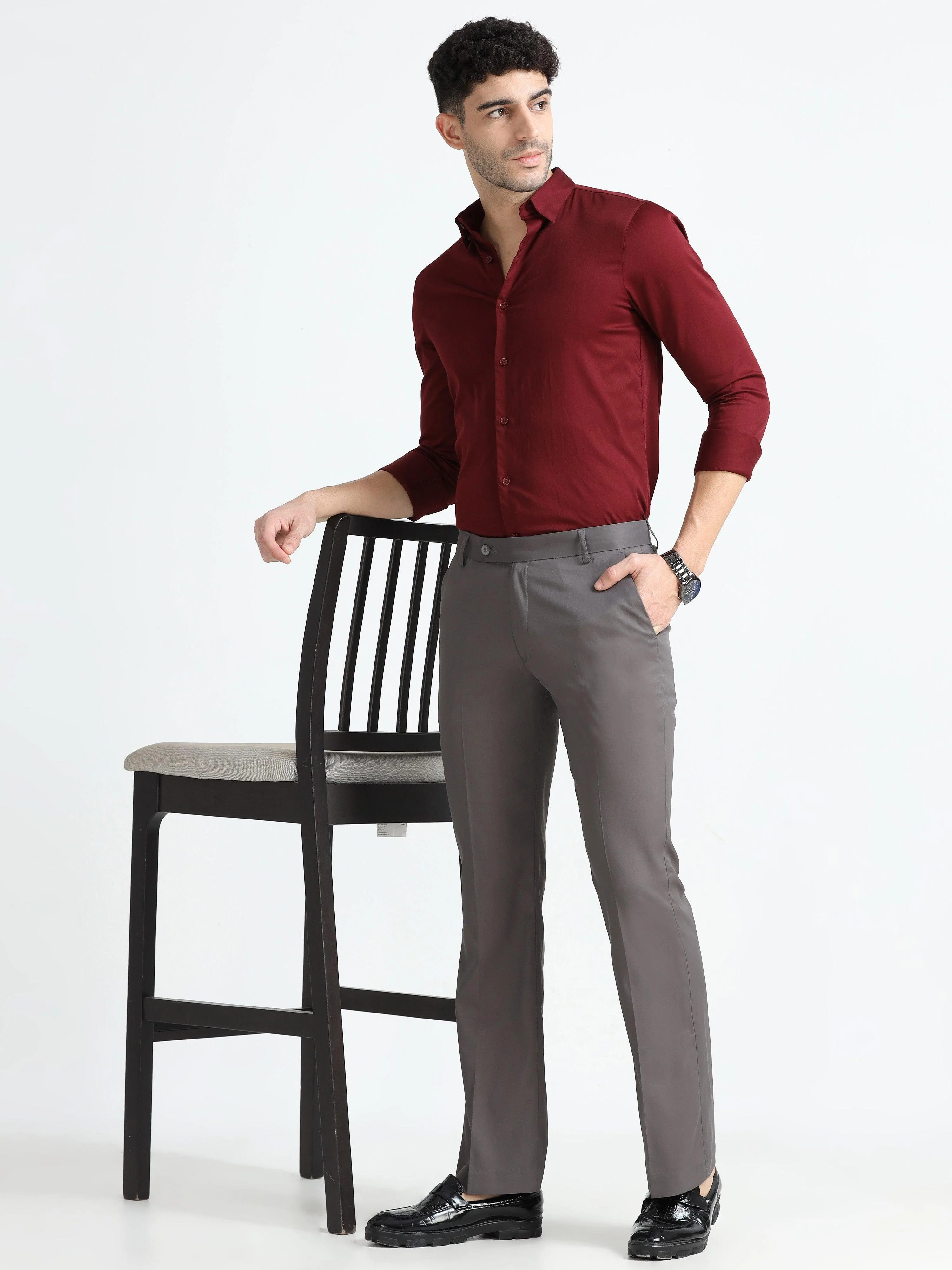 Wee 2.0 - Bootcut Formal Pant - Cement Grey - Image 6