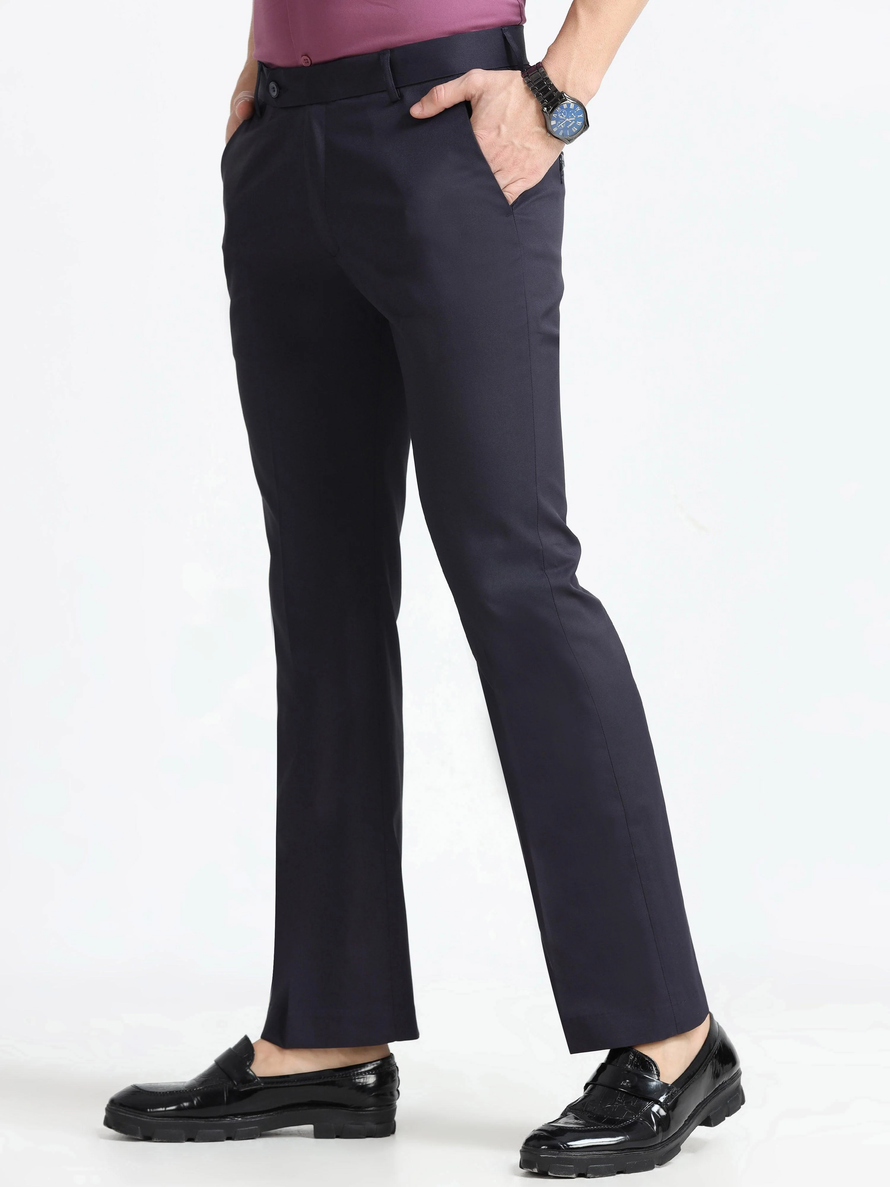 Wee 2.0 - Bootcut Formal Pant - Navy Blue - Image 5