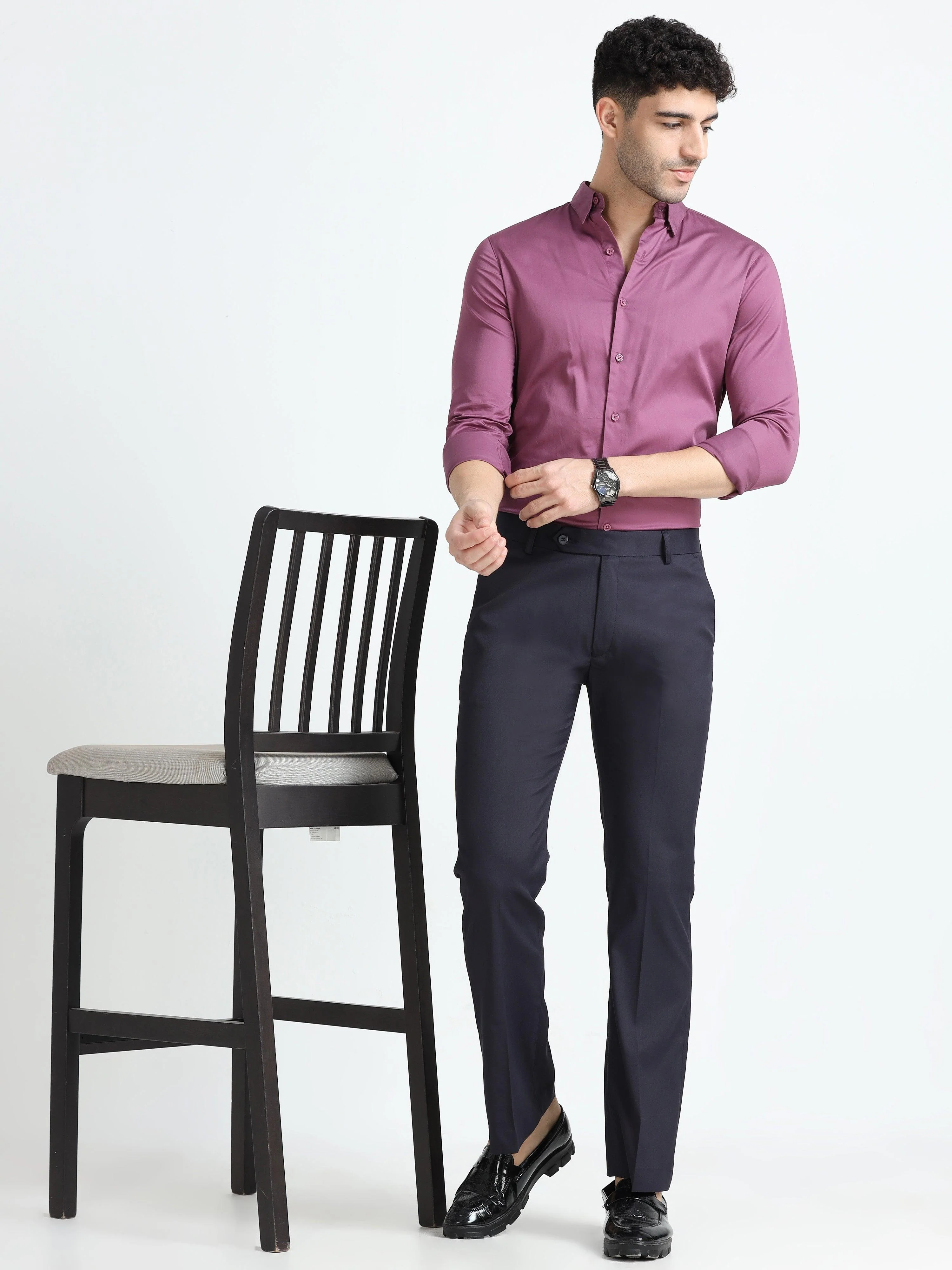 Wee 2.0 - Bootcut Formal Pant - Navy Blue - Image 7