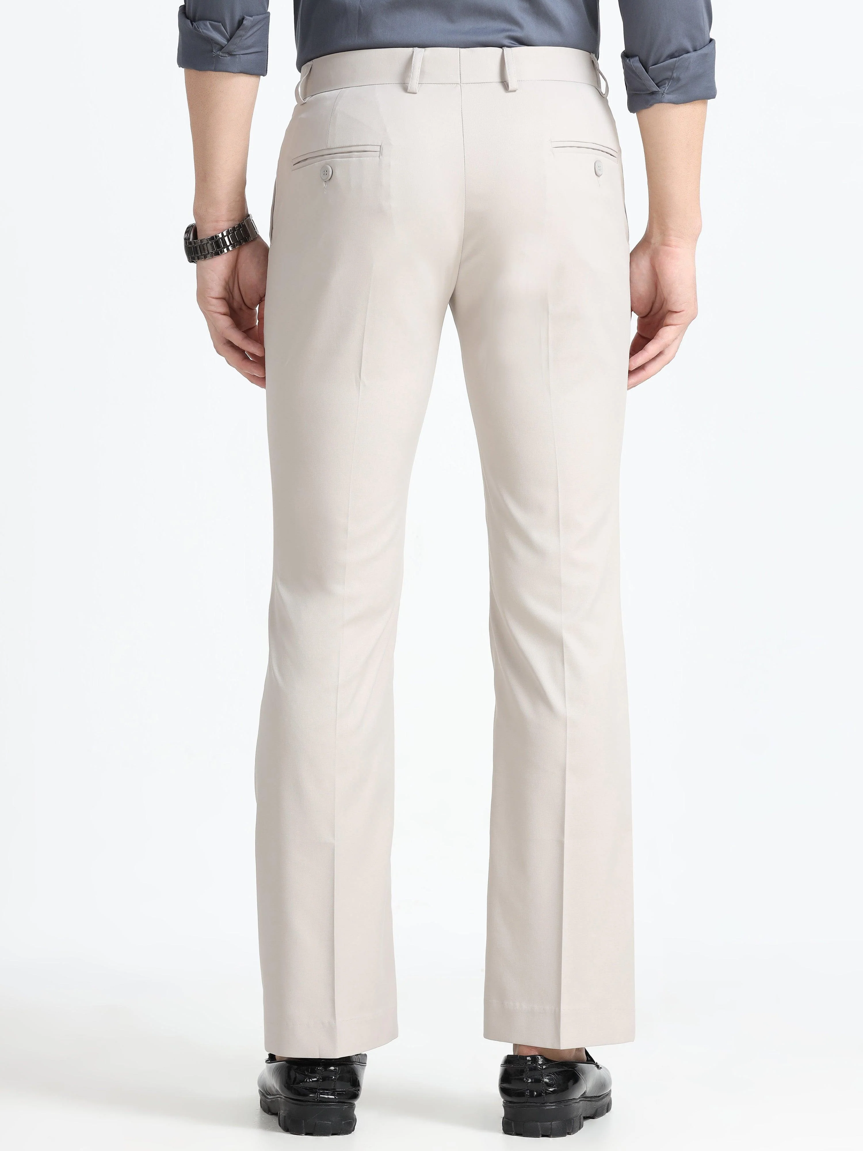 Wee 2.0 - Bootcut Formal Pant - Sand Grey - Image 4