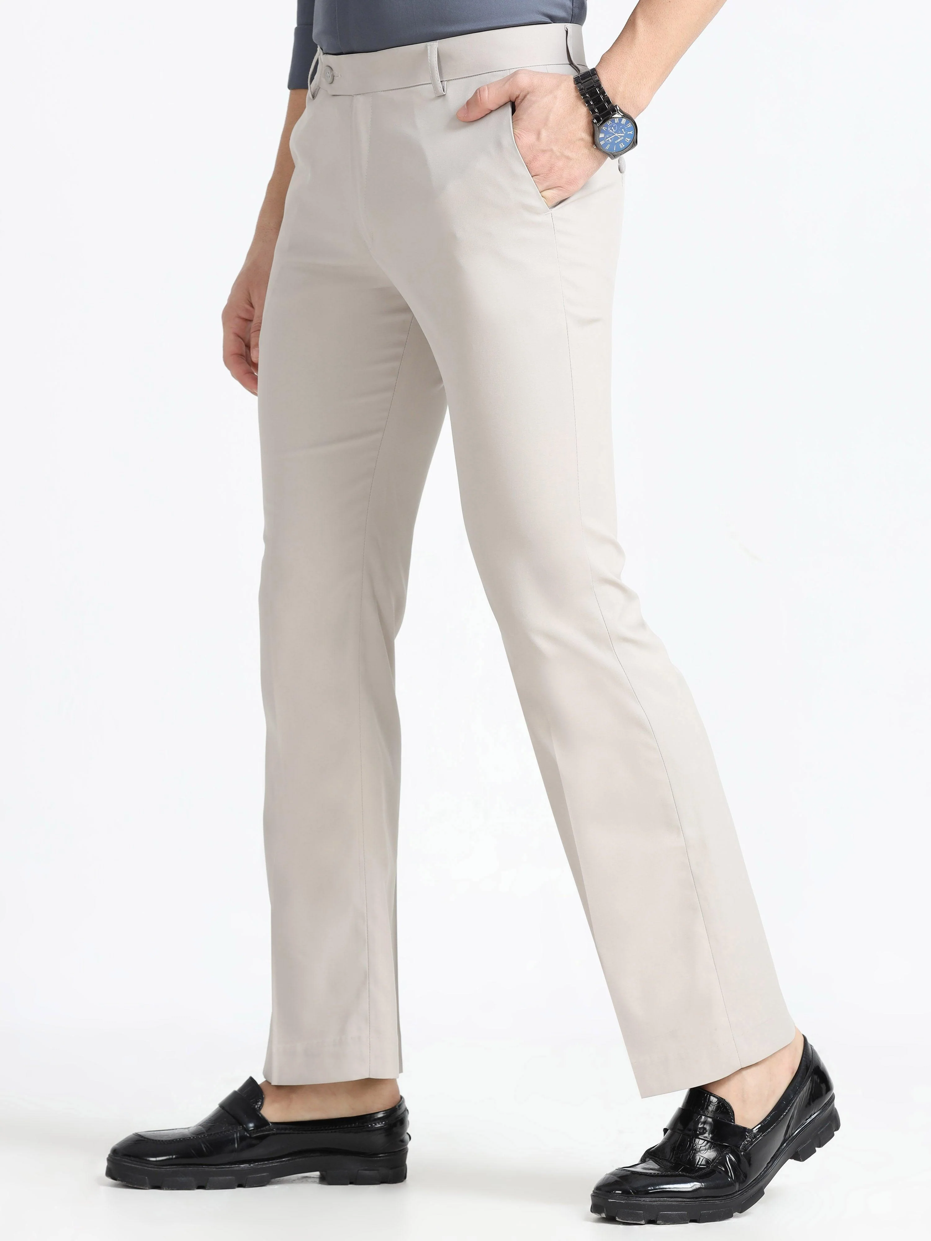 Wee 2.0 - Bootcut Formal Pant - Sand Grey - Image 5