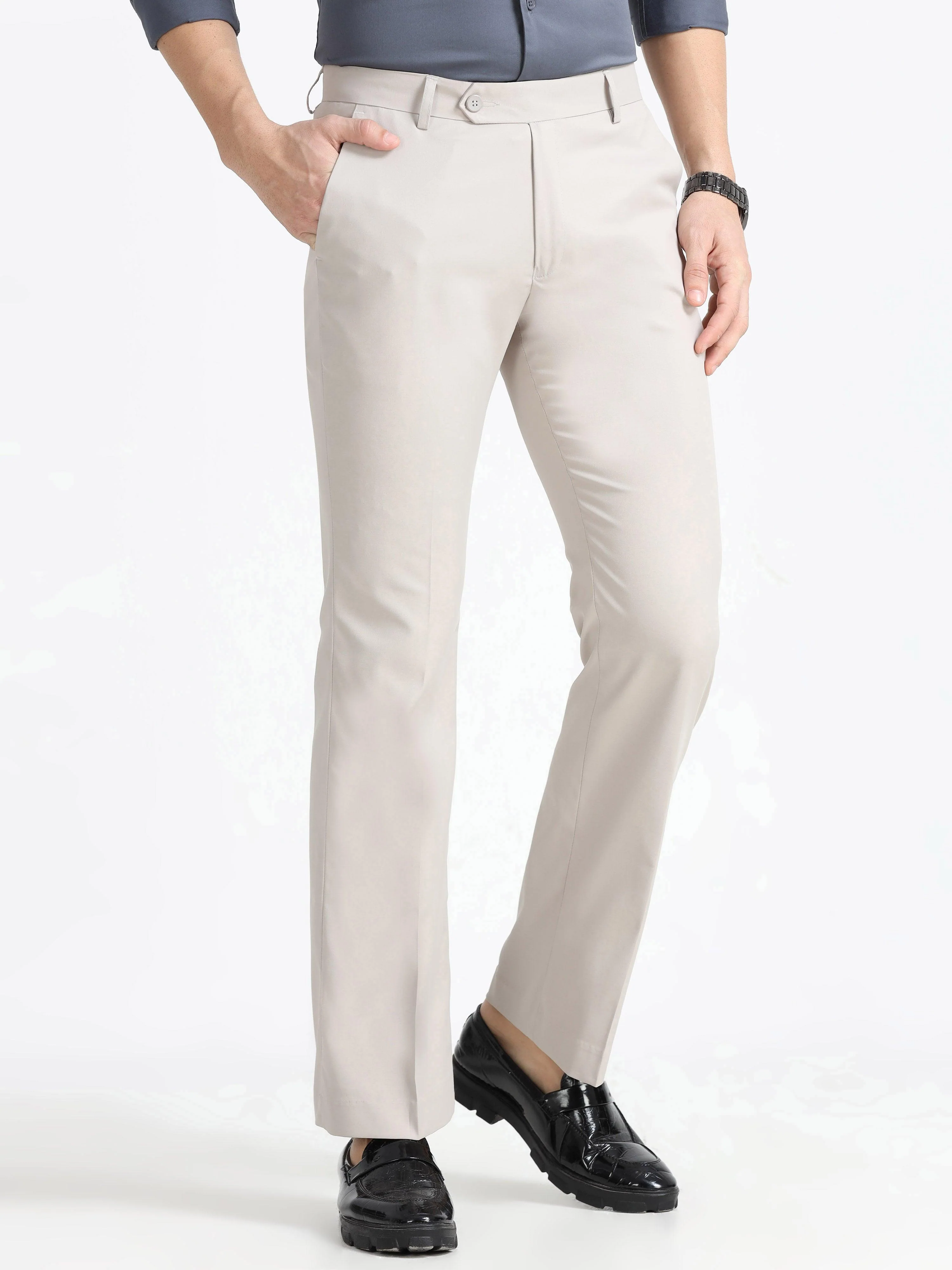 Wee 2.0 - Bootcut Formal Pant - Sand Grey - Image 6