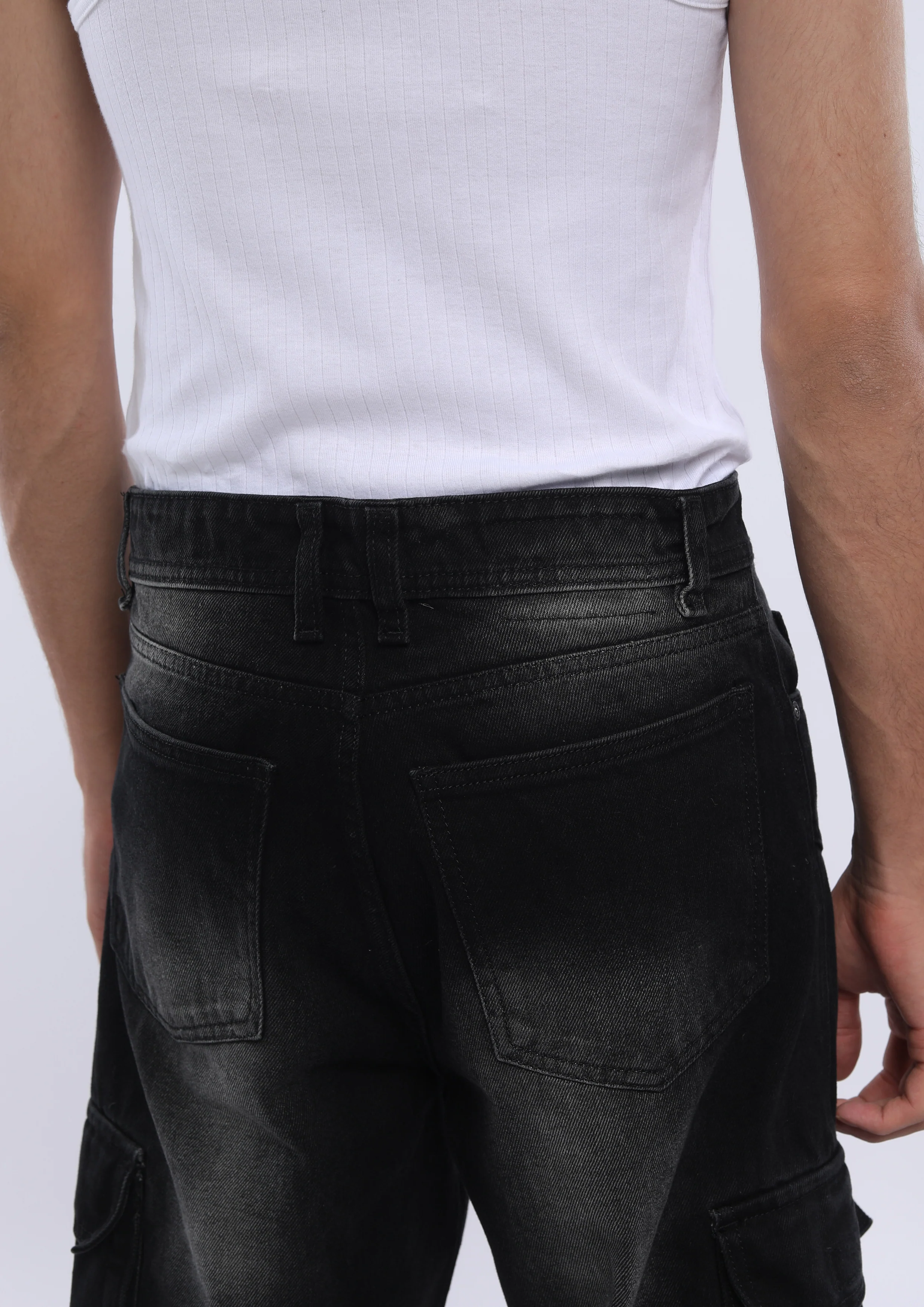 Xylare - Relaxed Cargo Jeans - Black Shade - Image 3